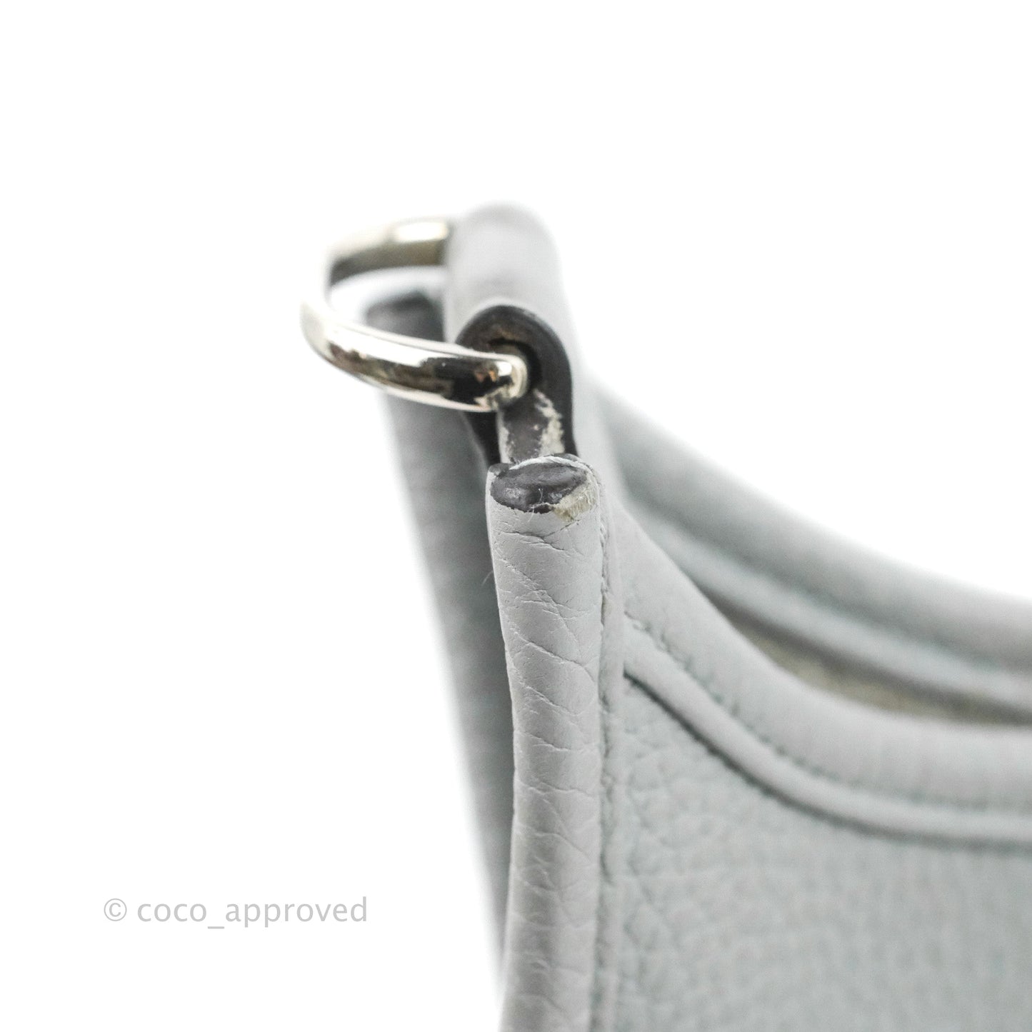 Hermes Evelyne III 29 Bleu Pale Clemence Palladium Hardware