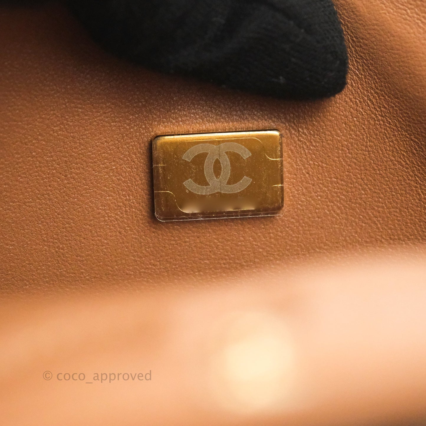 Chanel Small Classic Quilted Flap Dark Beige Caramel Lambskin Gold Hardware 22S