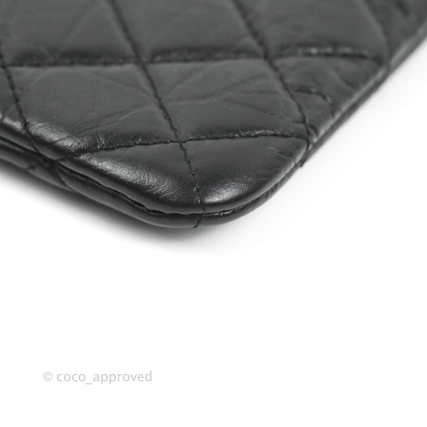 Chanel Quilted Mini Reissue O Case Gold Hardware Aged Calfskin