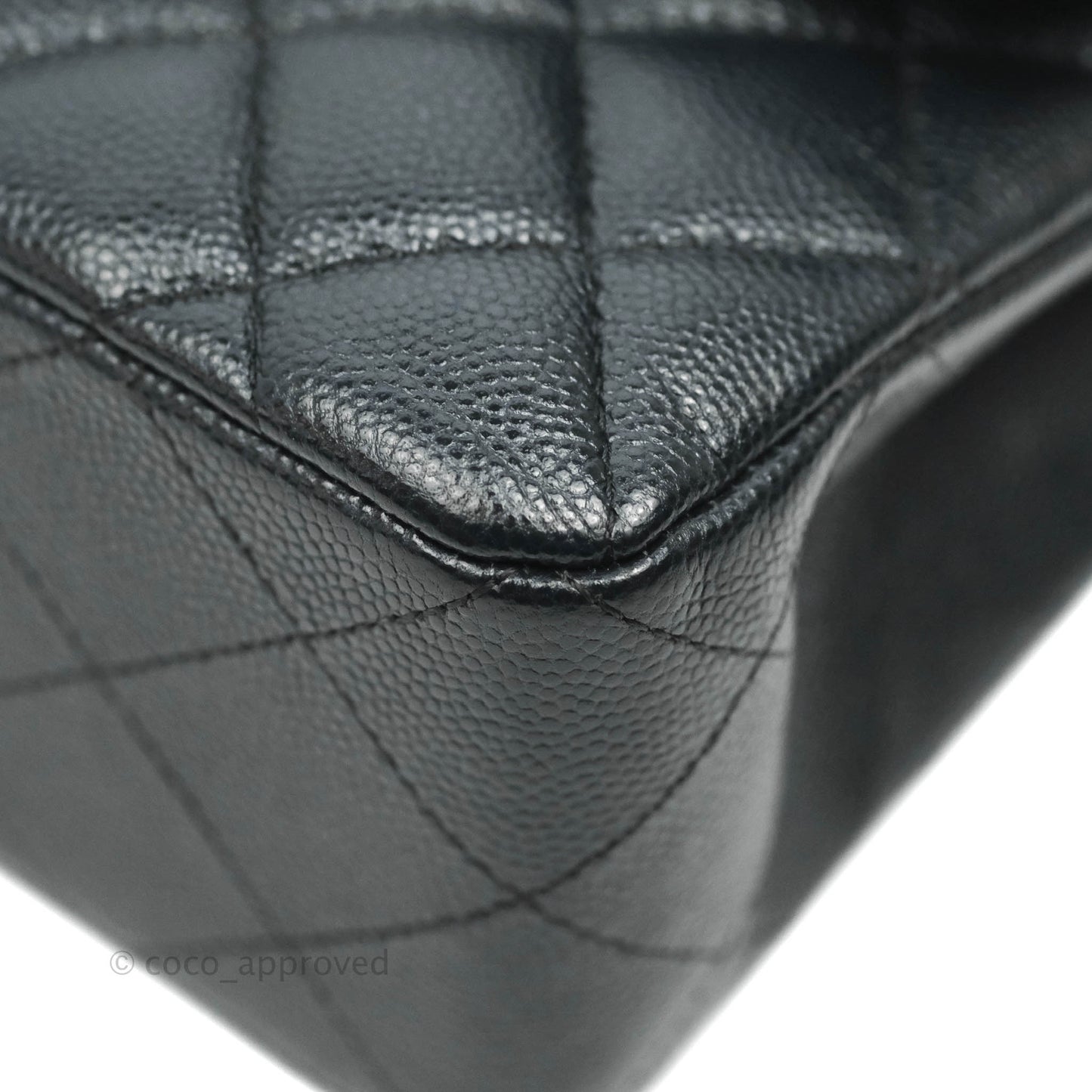 Chanel Small Classic Quilted Flap Very Dark Navy Caviar Gold Hardware