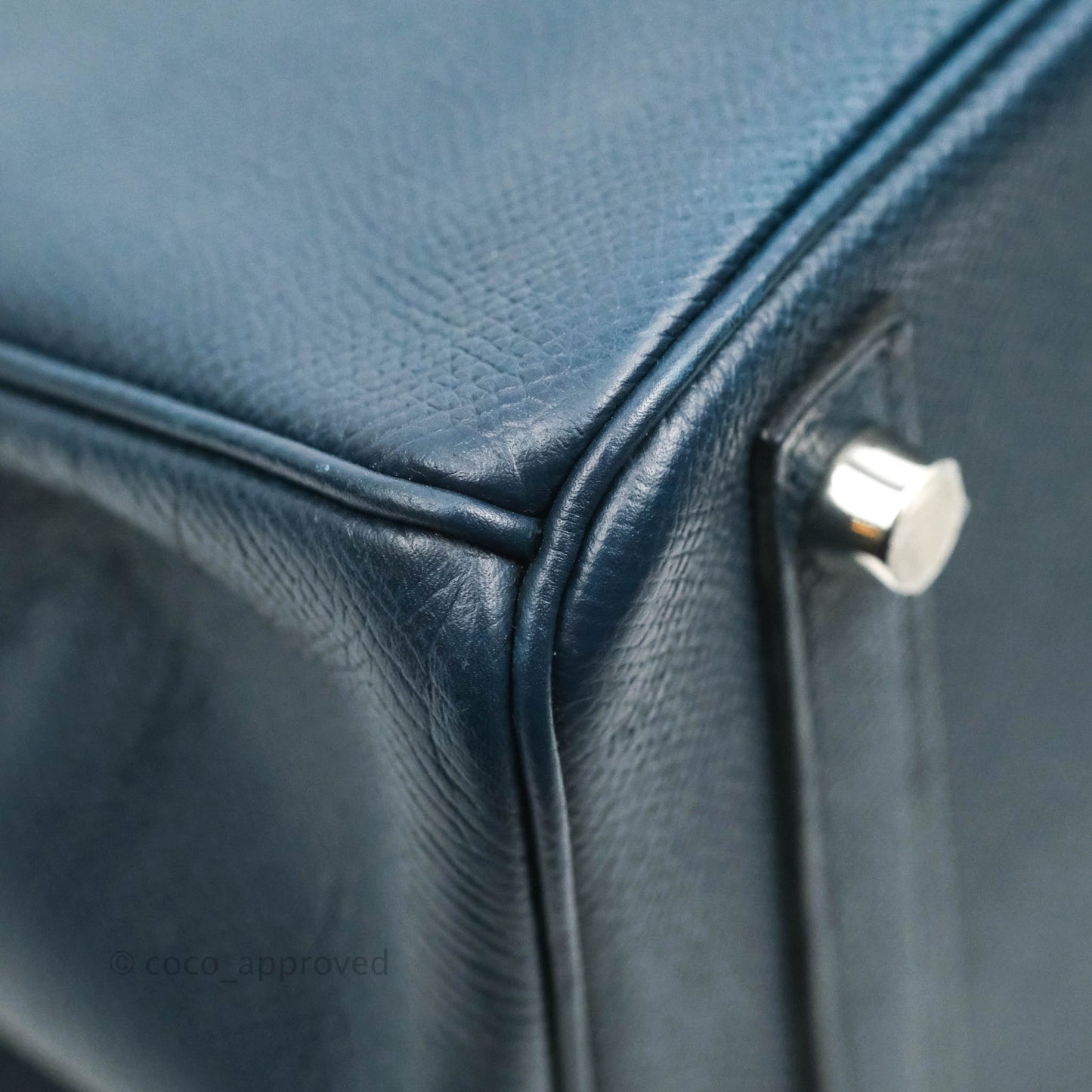 Hermès Birkin 30 Navy Epsom Silver Hardware