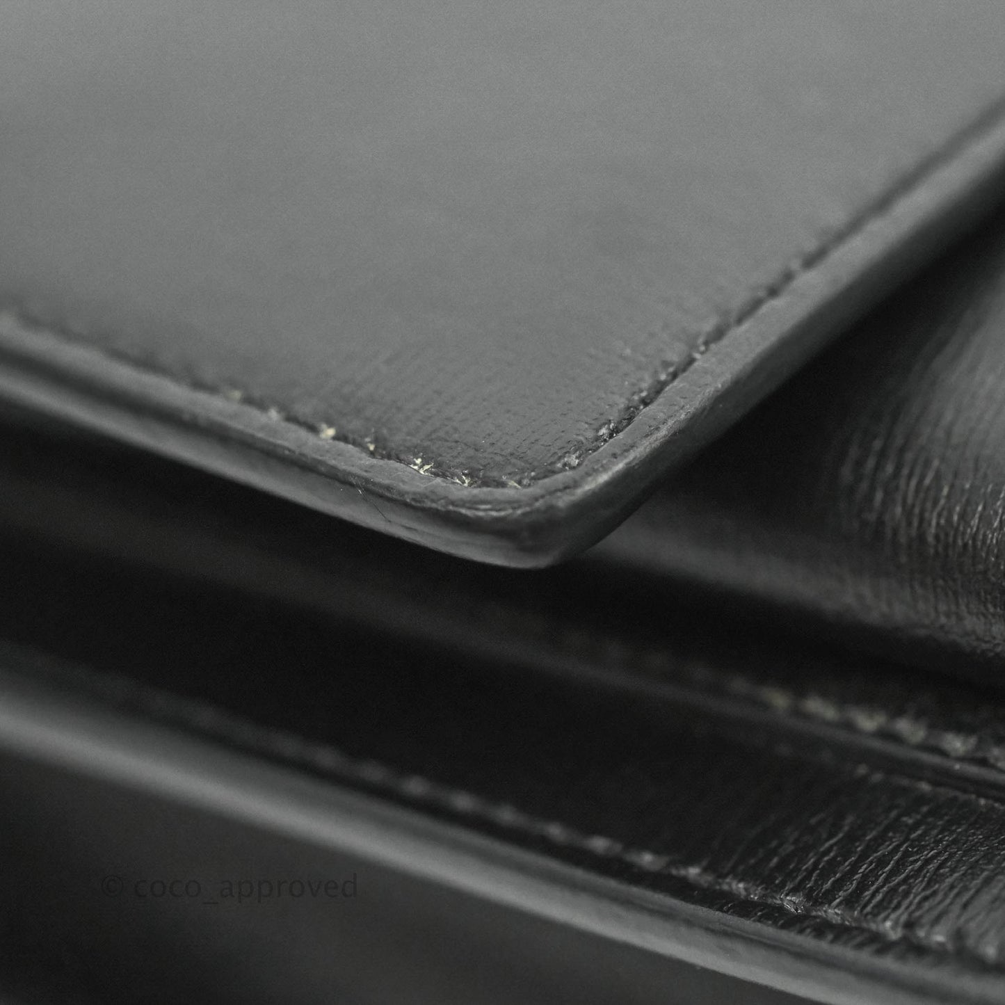 Saint Laurent Sunset Medium Black Calfskin Silver Hardware