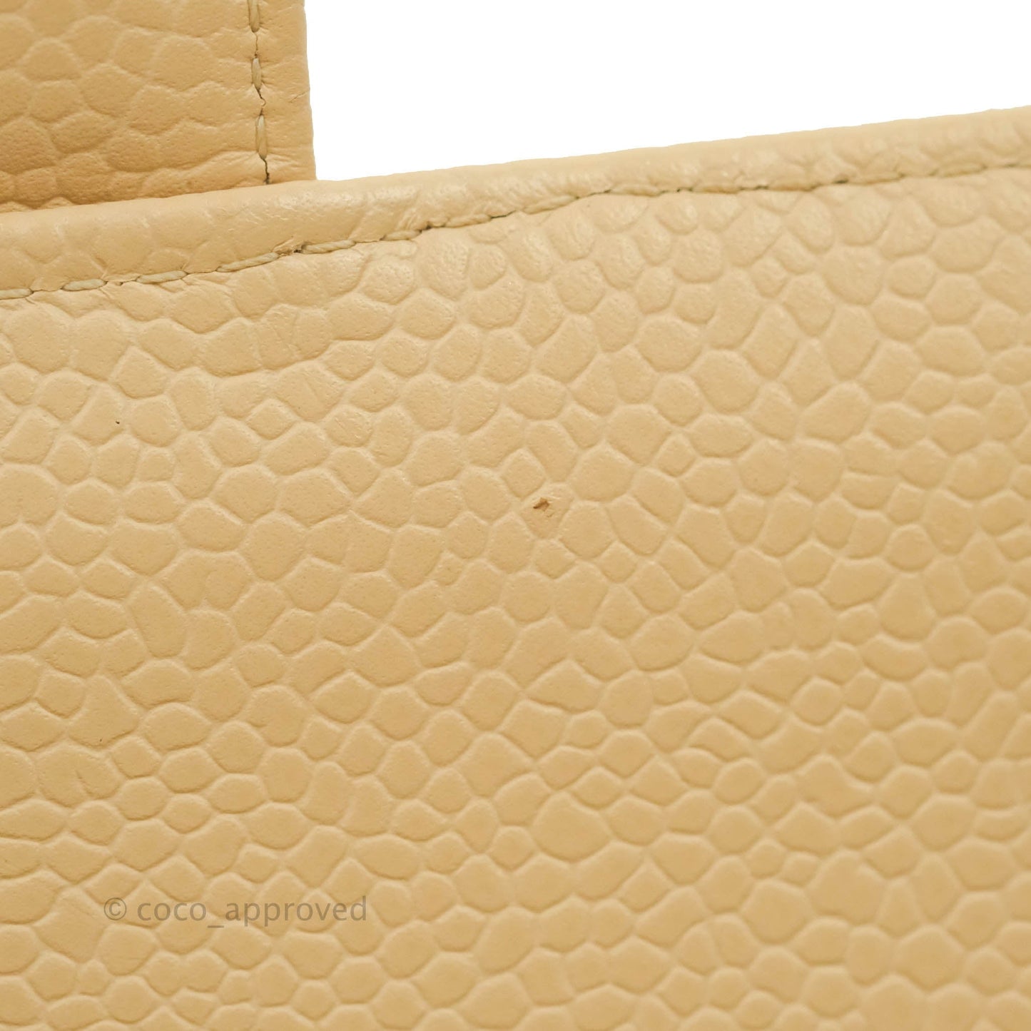 Chanel Classic M/L Medium Flap Quilted Beige Caviar Gold Hardware