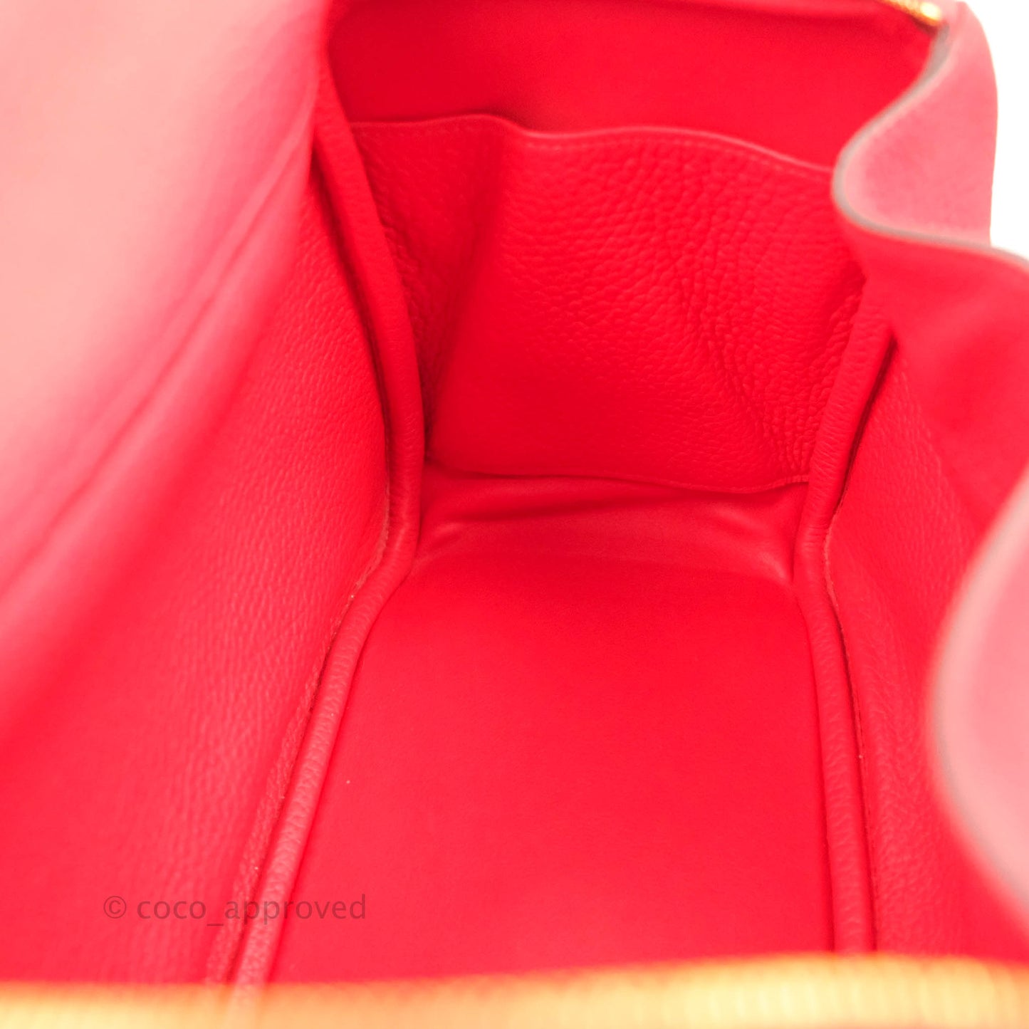 Hermès Lindy 26 Rouge de Coeur Clemence Gold Hardware