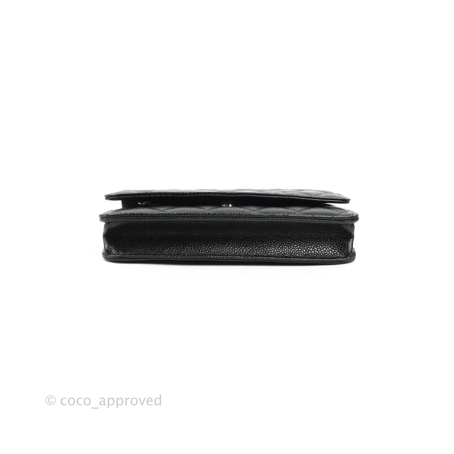 Chanel Quilted Classic WOC Black Caviar Silver Hardware