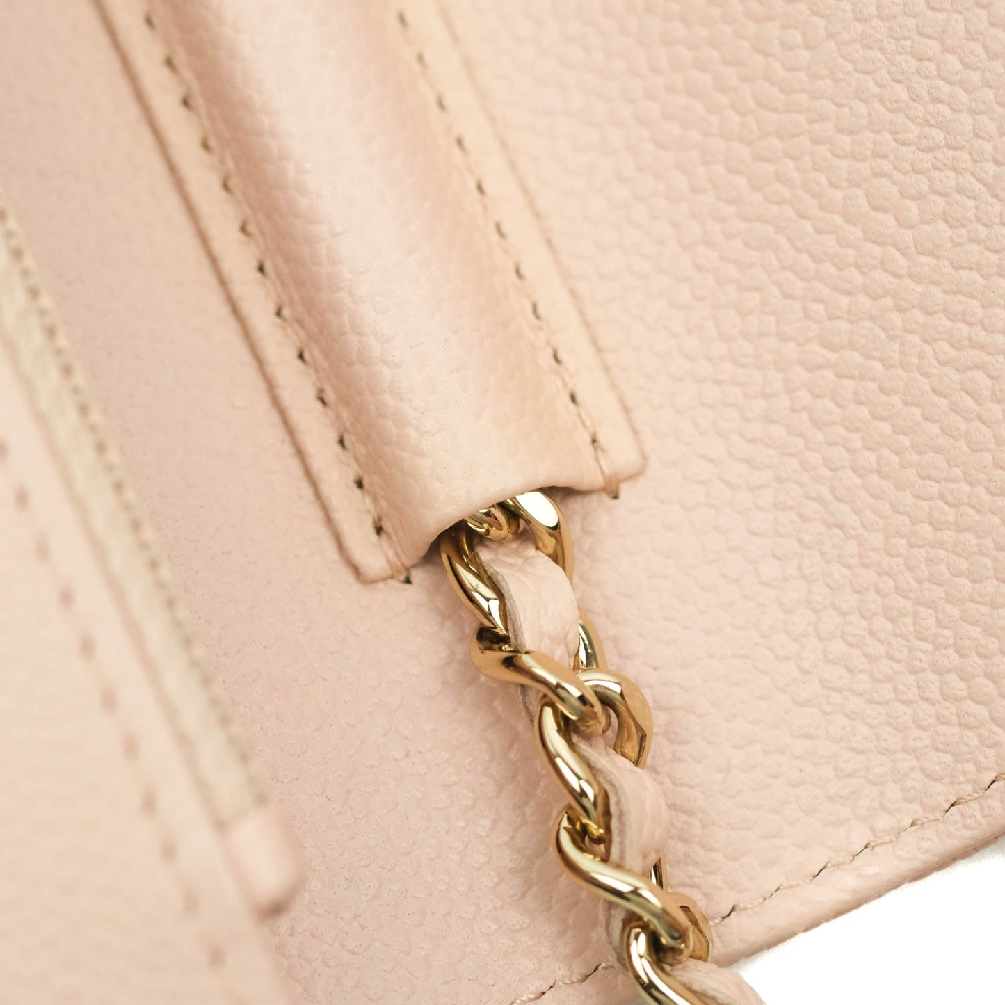 Chanel Wallet on Chain Pale Pink Caviar Gold Hardware 21C