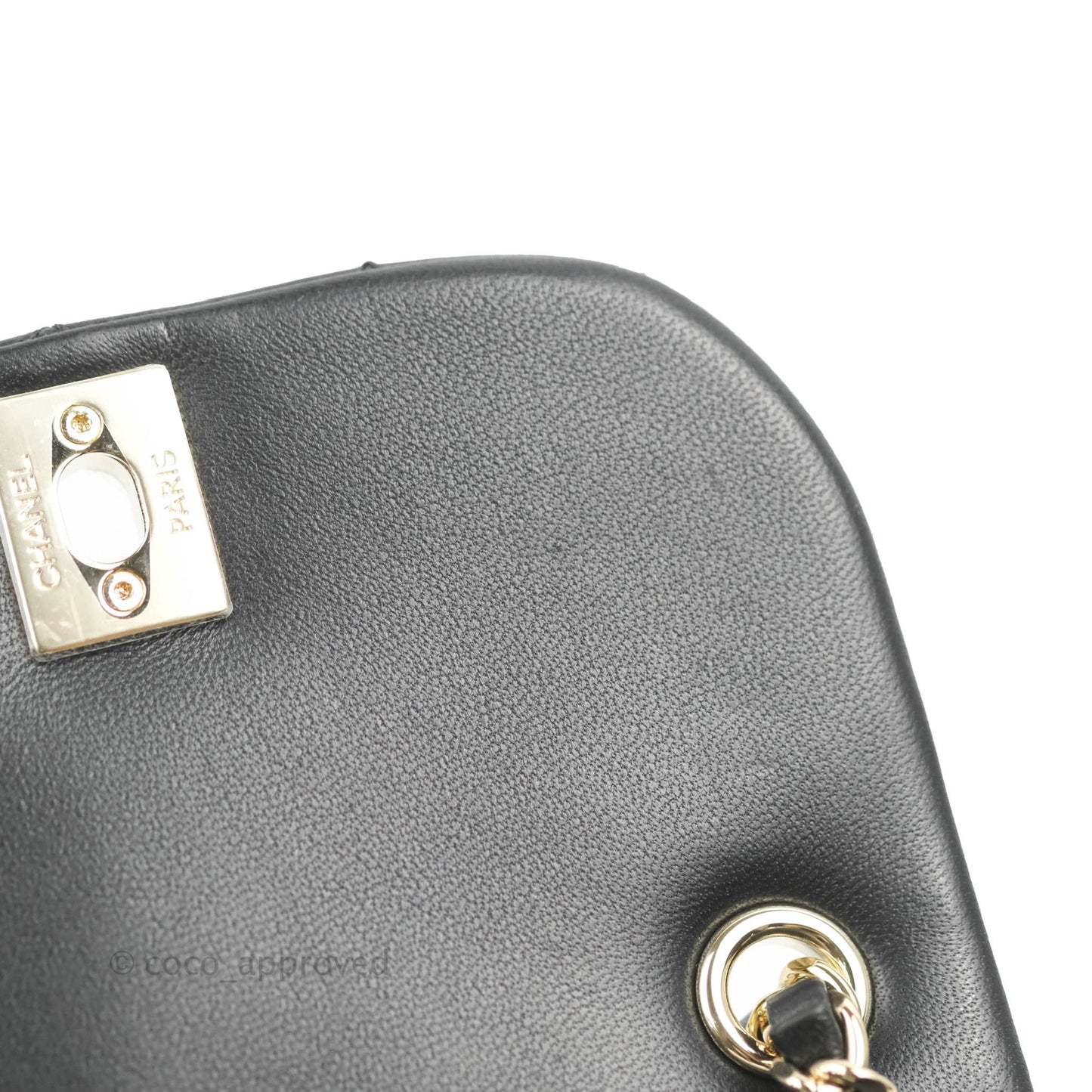 Chanel Quilted Small Duma Drawstring Backpack Black Lambskin 22A