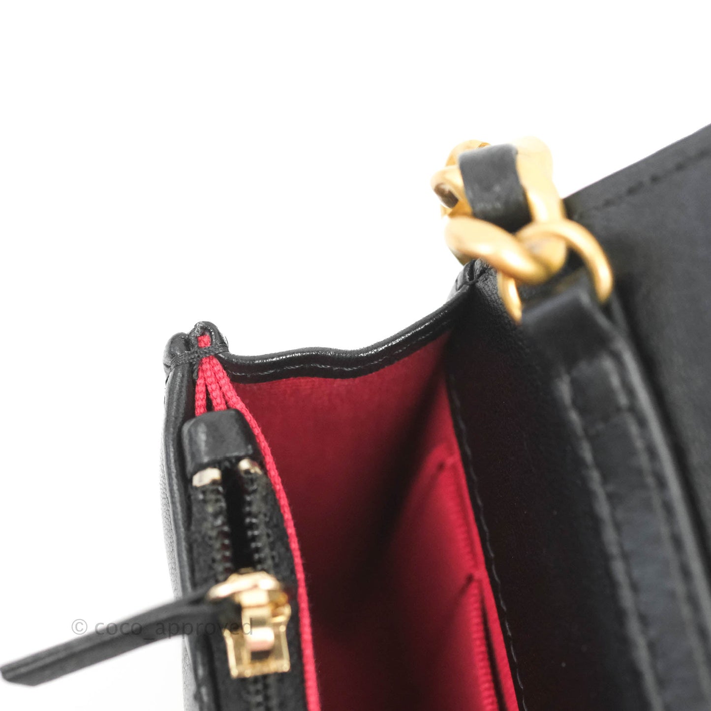 Chanel 19 Mini Clutch with Chain Black Lambskin Mixed Hardware