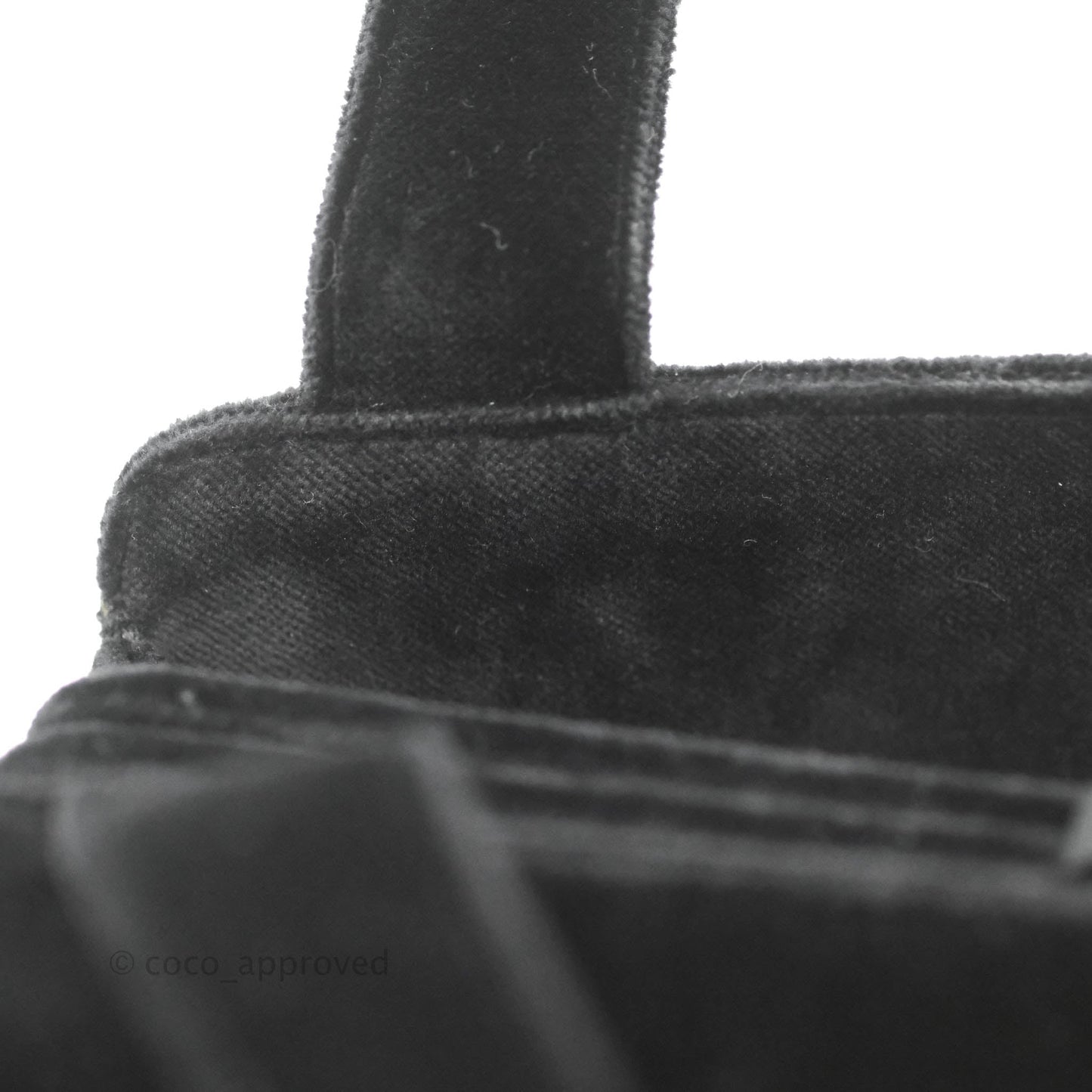 Chanel Vintage CC Handbag So Black Velvet