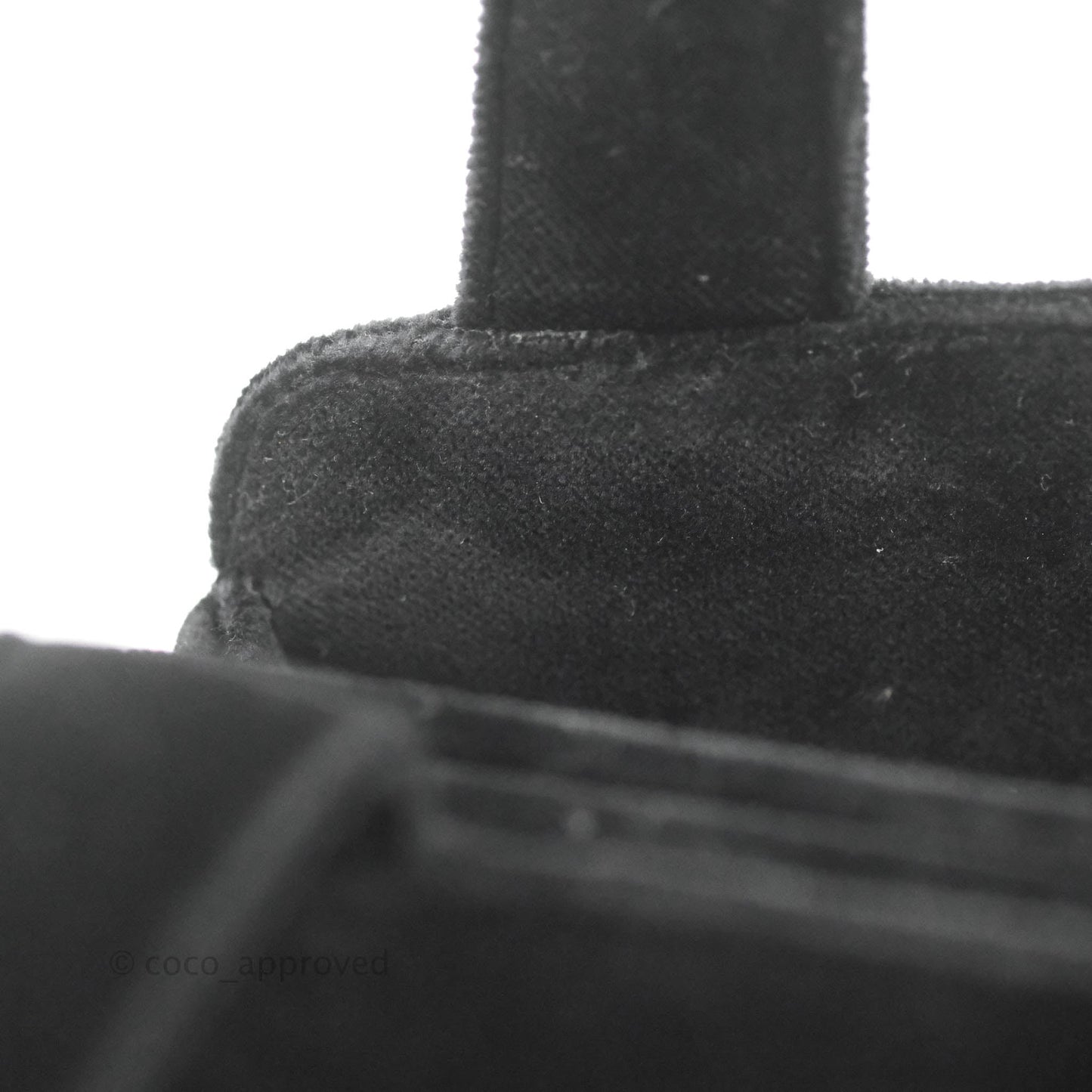 Chanel Vintage CC Handbag So Black Velvet