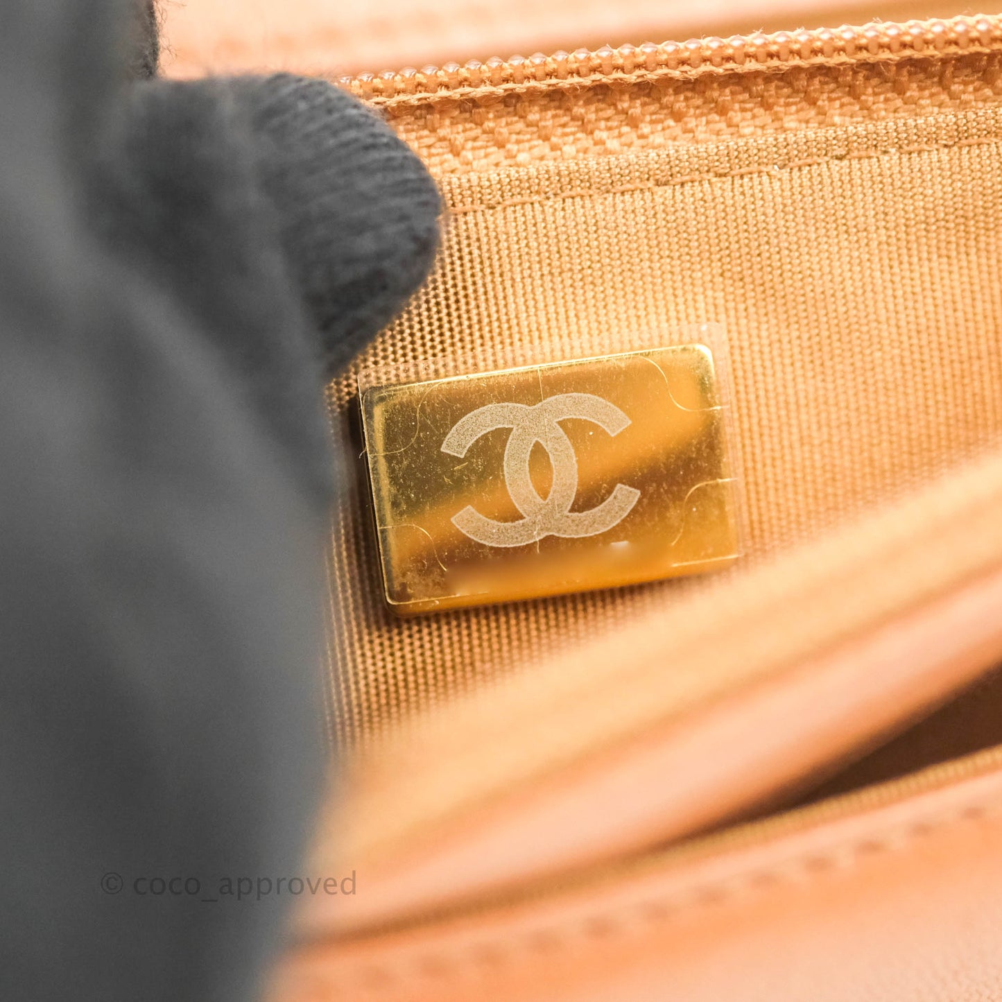 Chanel 19 Wallet on Chain WOC Dark Beige Caramel Lambskin Mixed Hardware 21K