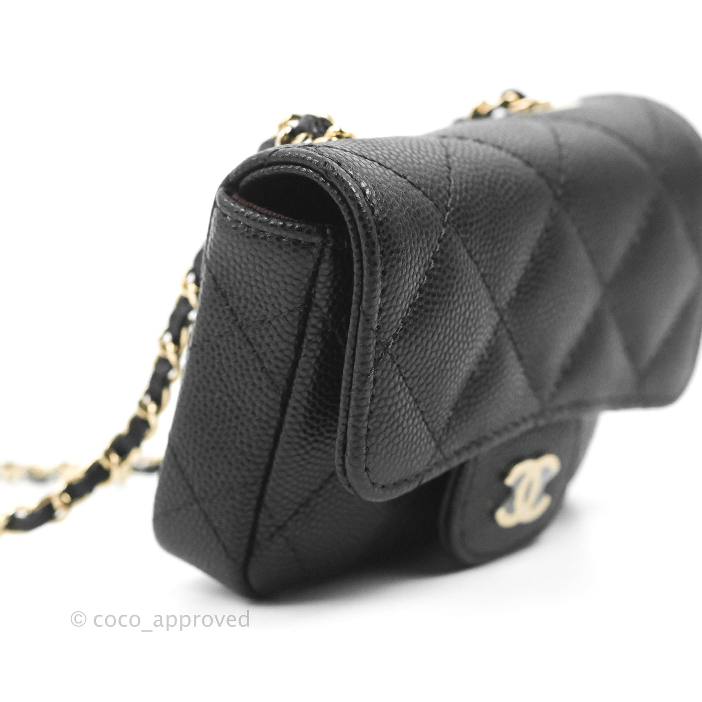 Chanel Classic Belt Bag Black Caviar Gold Hardware