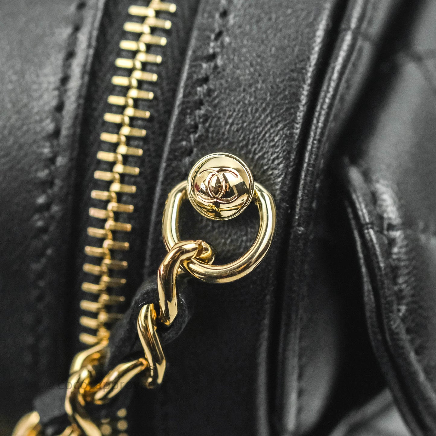 Chanel Small Heart Bag Black Lambskin Gold Hardware 22S
