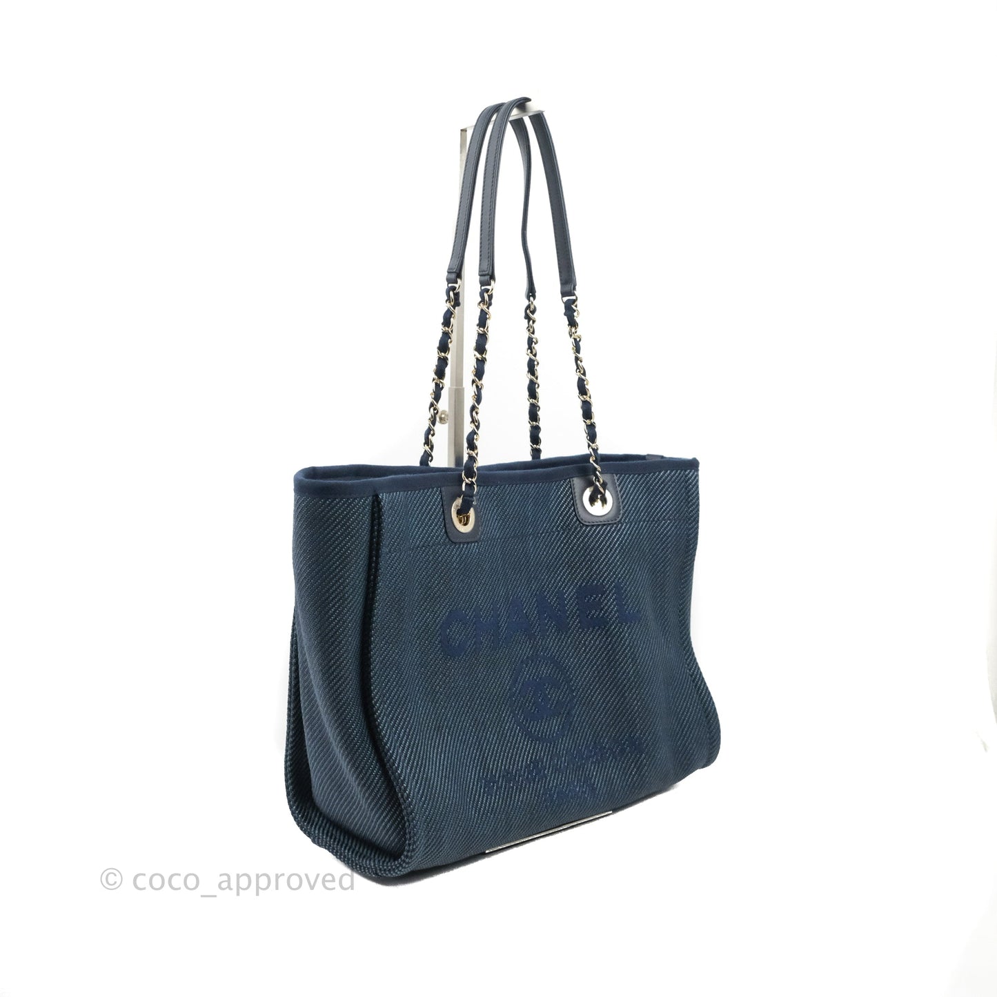 Chanel Canvas Deauville Medium Navy