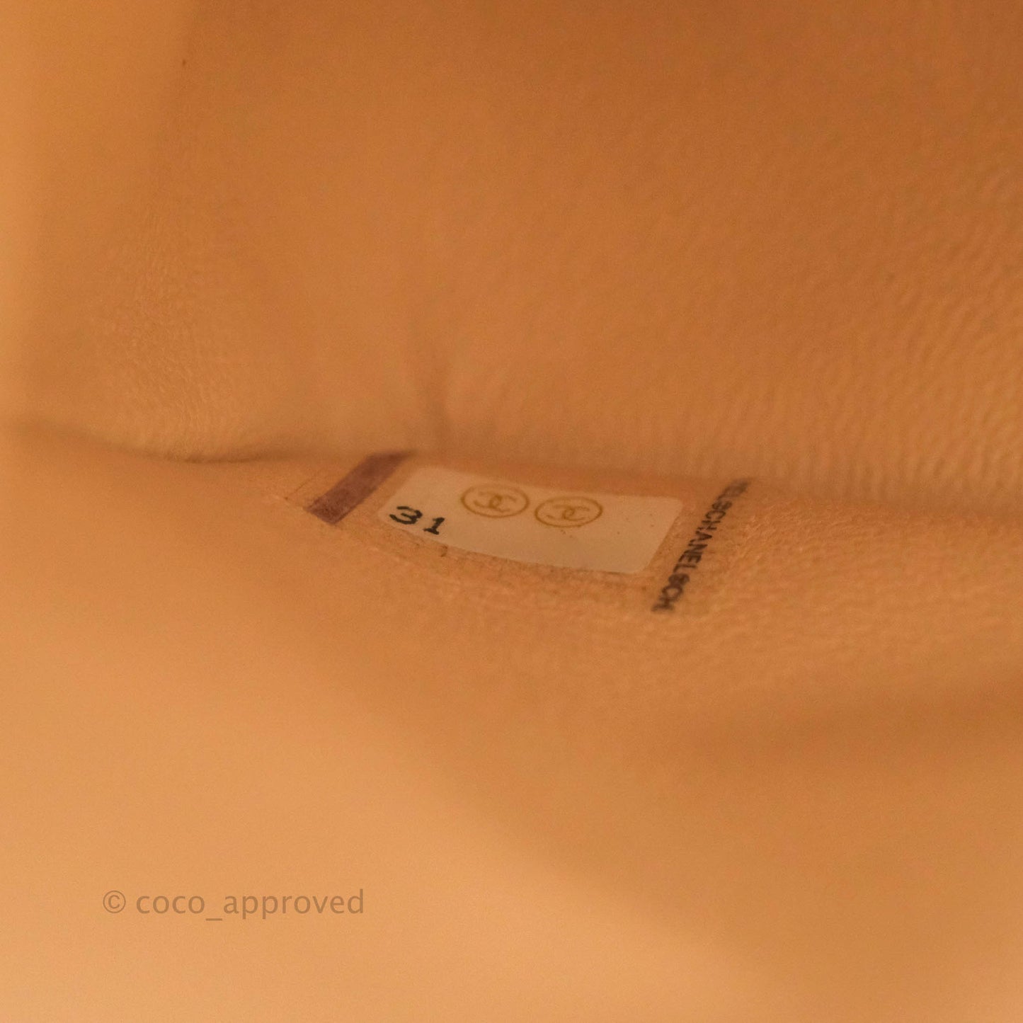 Chanel S/M Small Chevron Classic Flap Beige Caviar Gold Hardware 21S