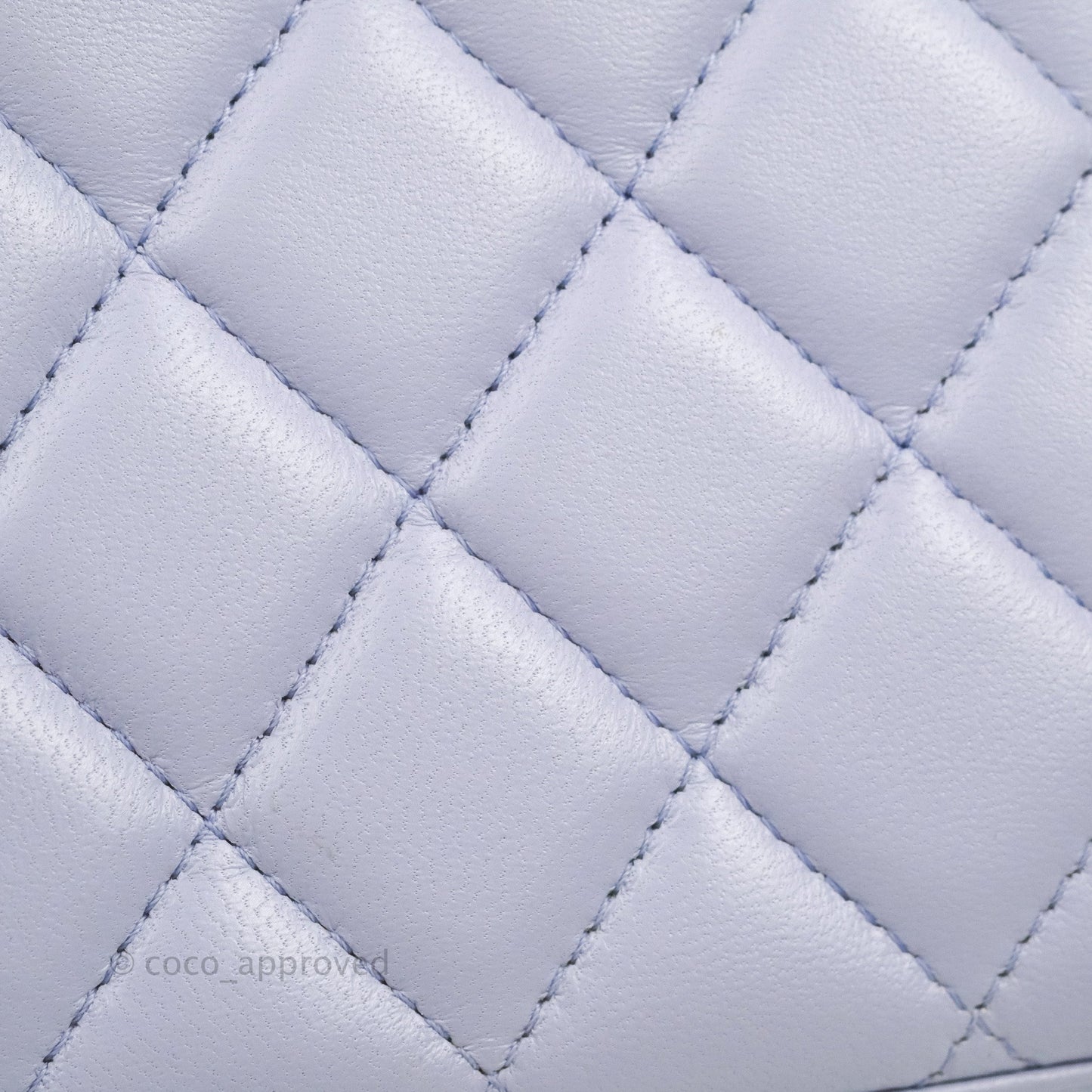 Chanel Vanity Rectangular Top Handle Lilac Lambskin Gold Hardware