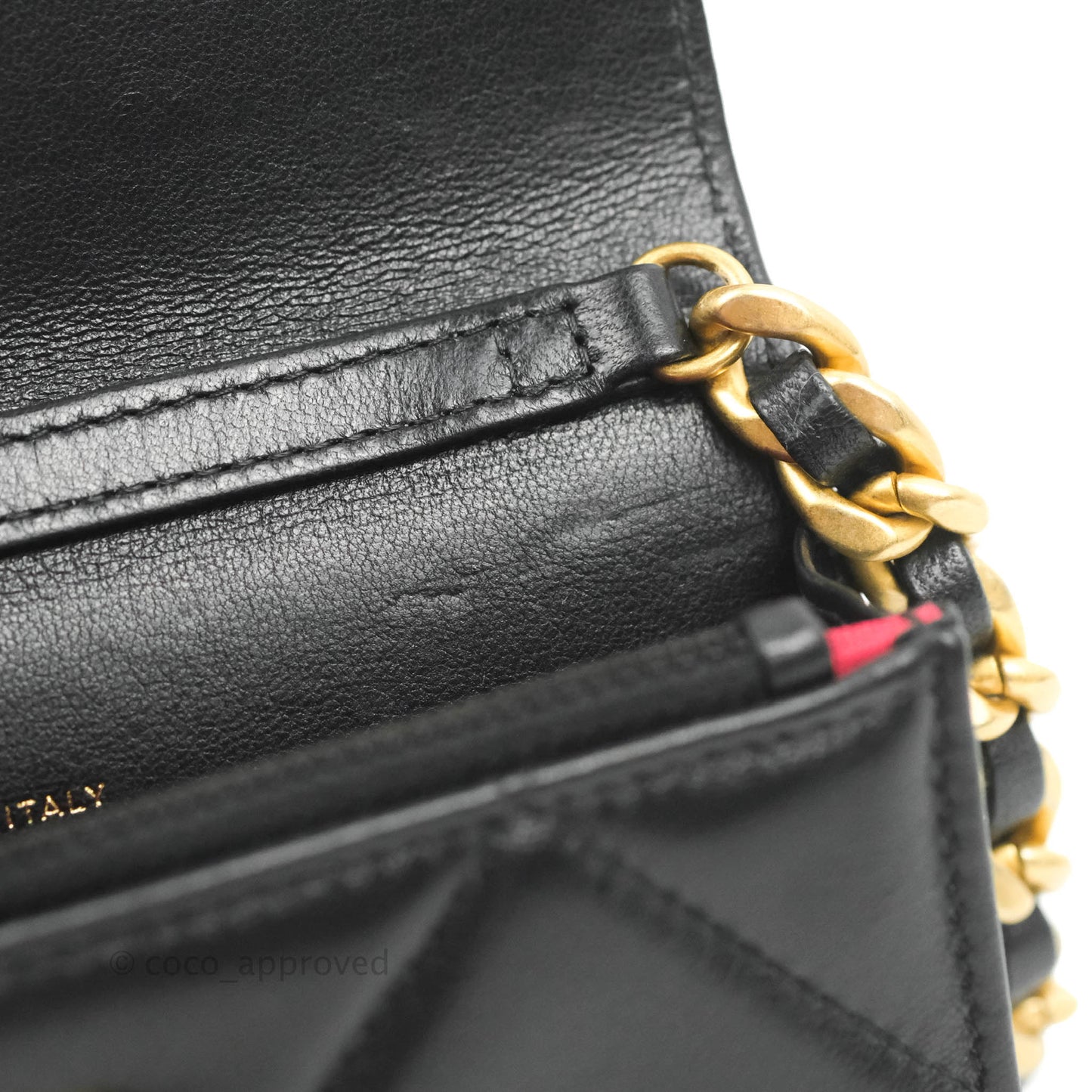 Chanel 19 Mini Clutch with Chain Black Lambskin Mixed Hardware