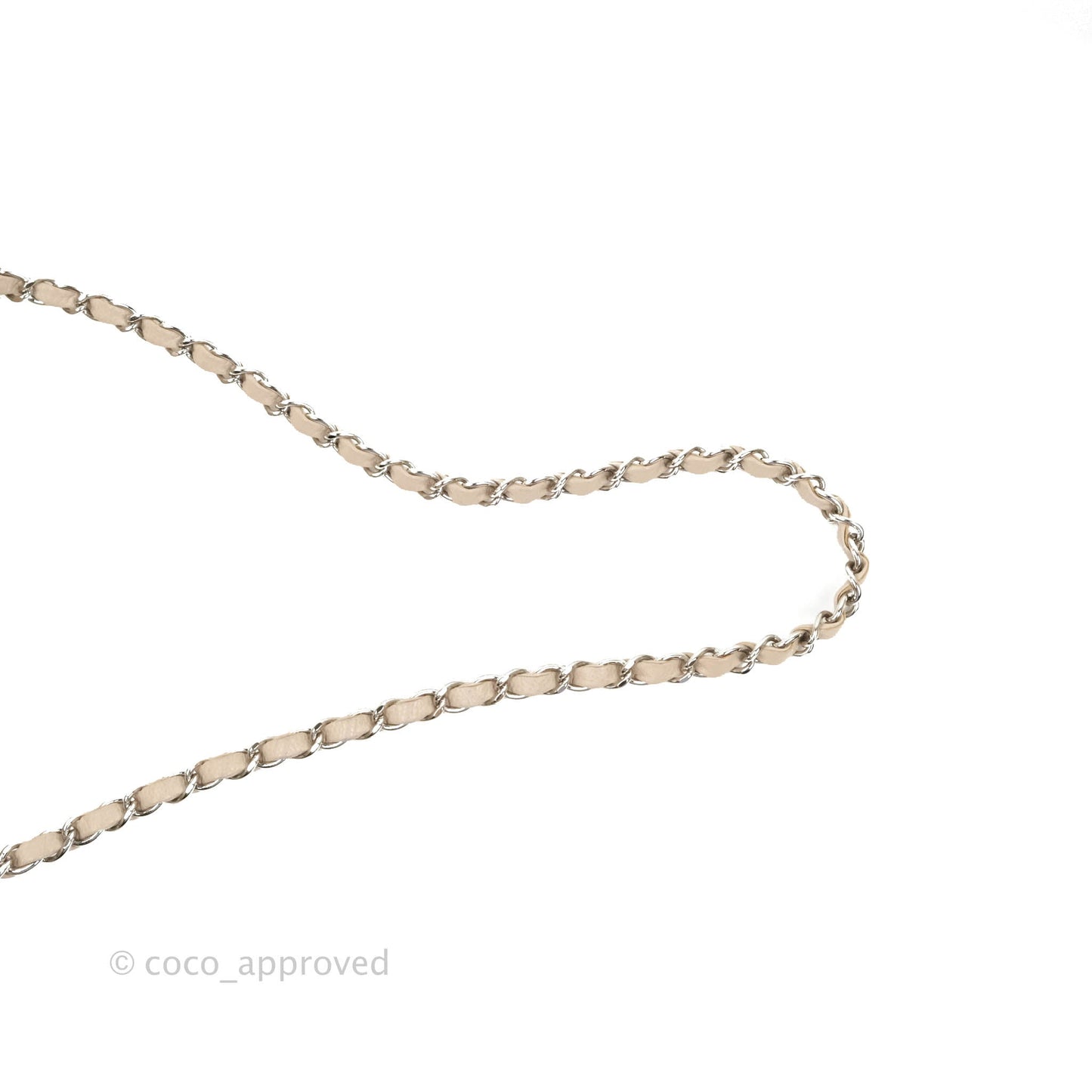 Chanel Quilted East West Flap Pale Pink Caviar Silver Hardware