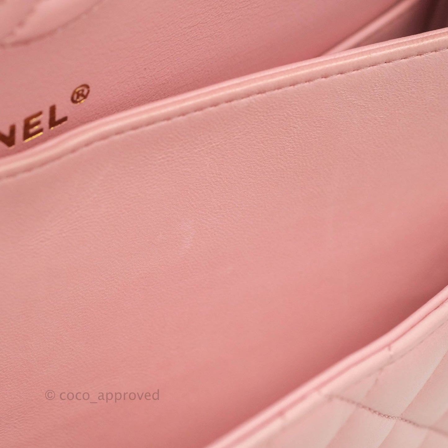 Chanel Classic M/L Medium Flap Quilted Pink Lambskin Gold Hardware
