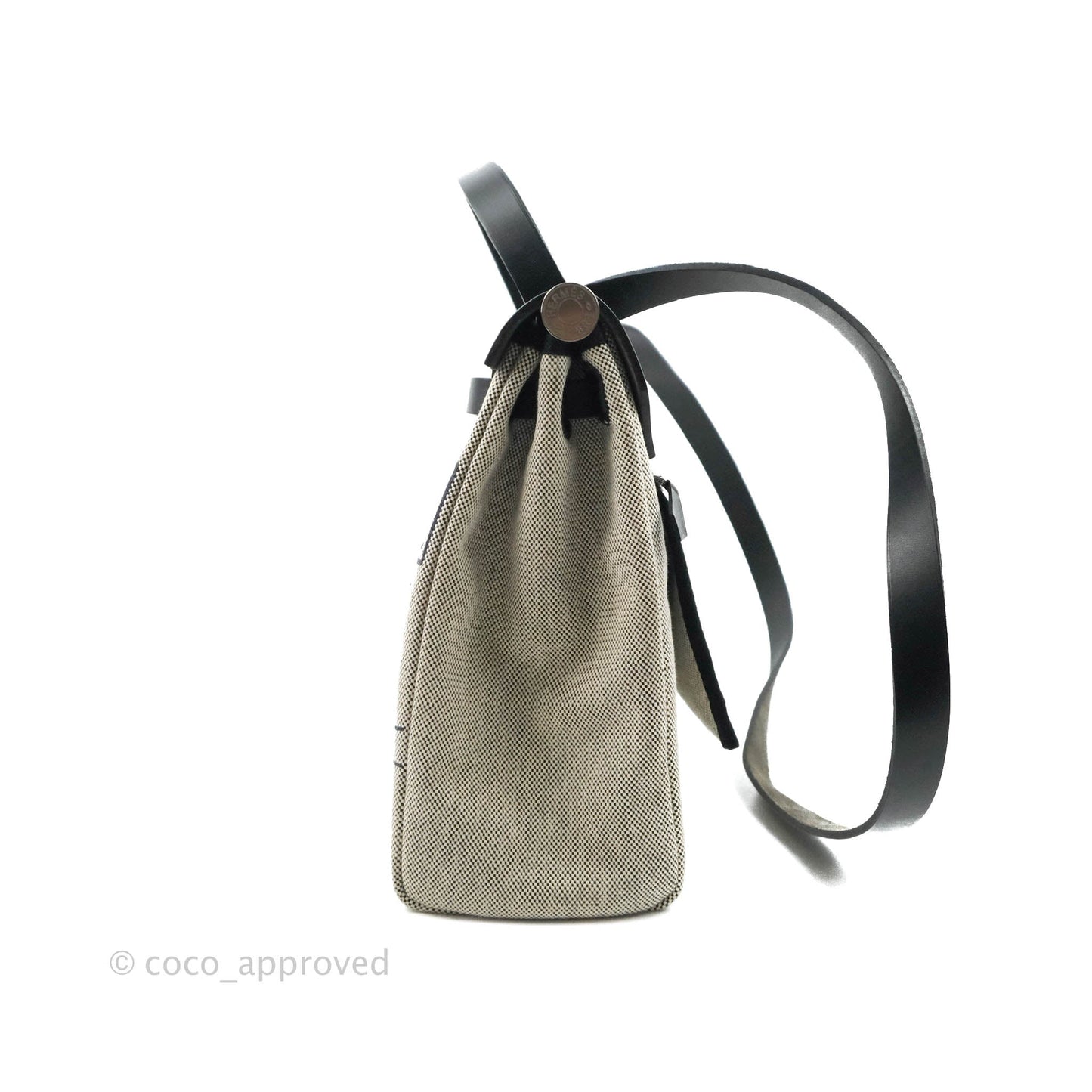 Hermès Herbag Zip 31 Black Pegasus Pop Canvas Palladium Hardware