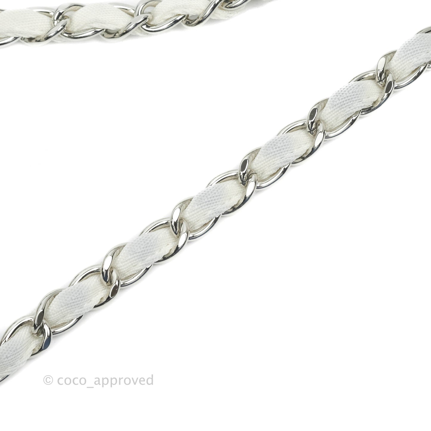 Chanel Large Deauville Light Blue Canvas Silver Hardware
