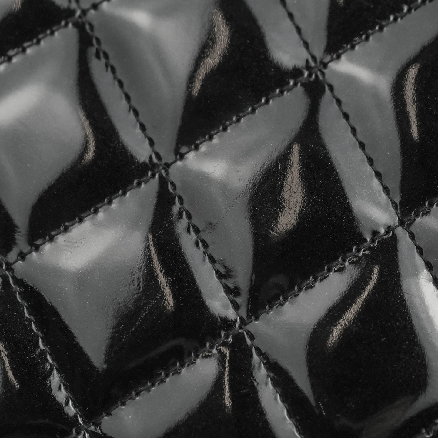 Chanel Quilted Maxi Single Flap Black Patent Silver Hardware