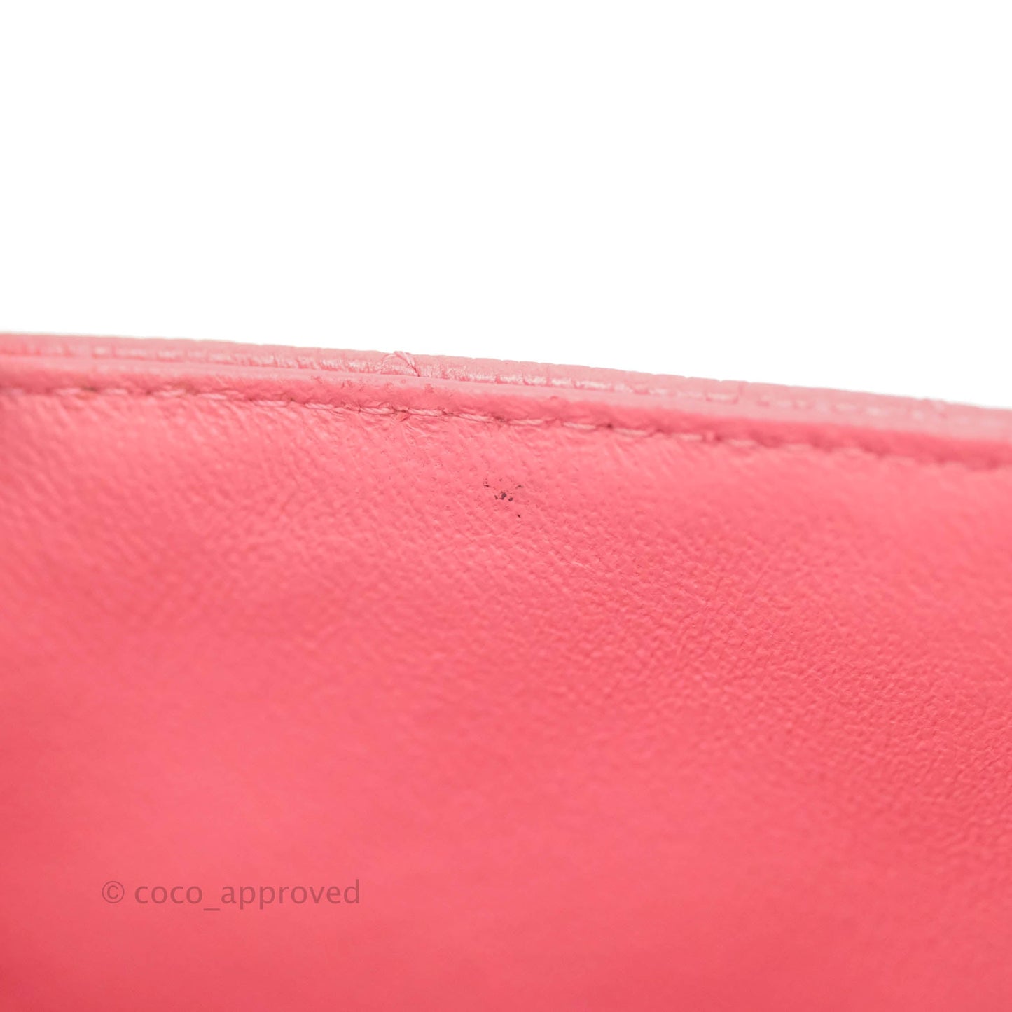 Chanel Quilted Mini Rectangular Flap Pearly Pink Caviar Gold Hardware 18S