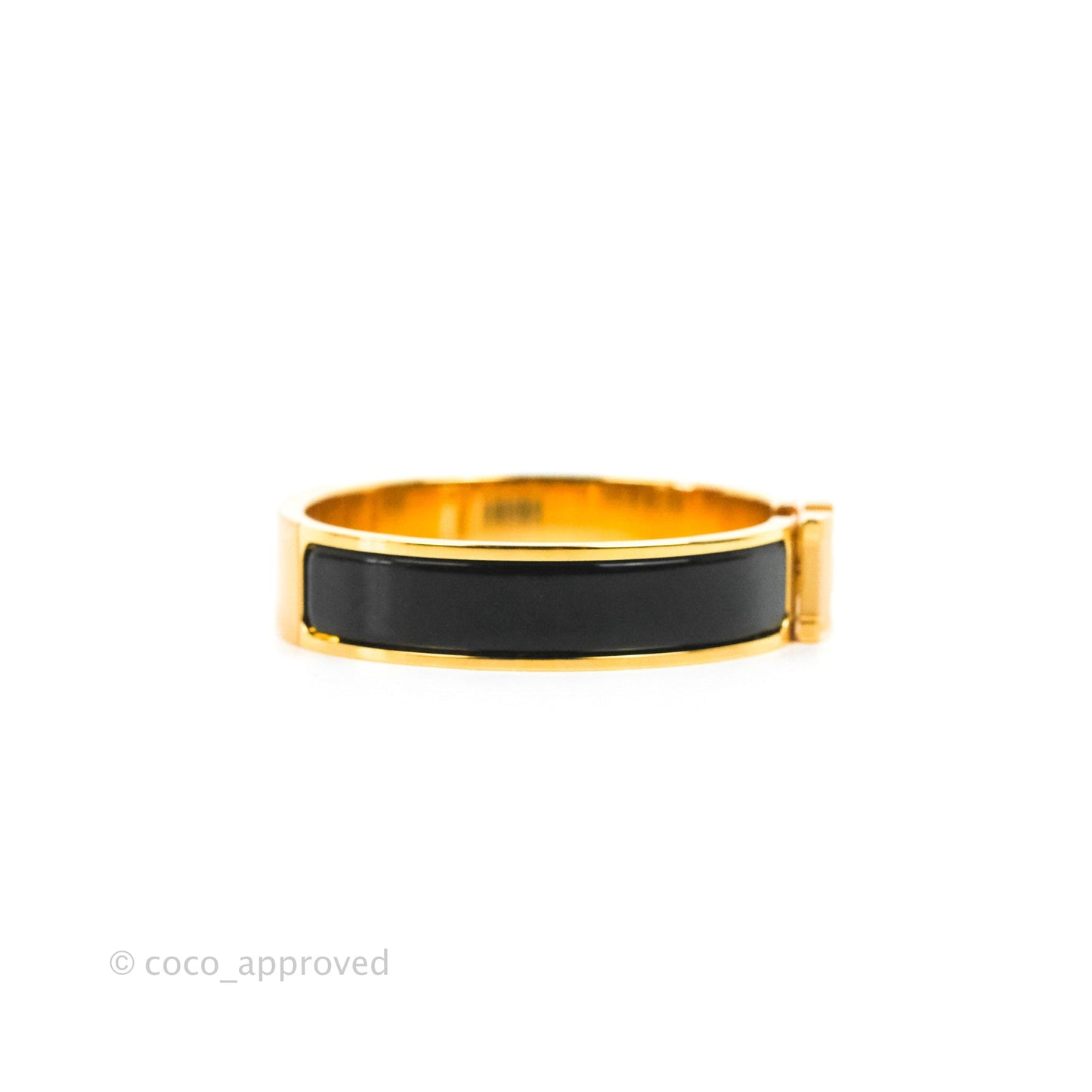 Hermès Clic H Bracelet Black Gold PM