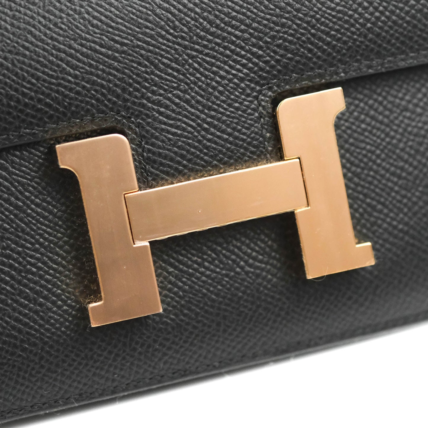 Hermès Constance Mini 18cm Black Epsom Rose Gold Hardware