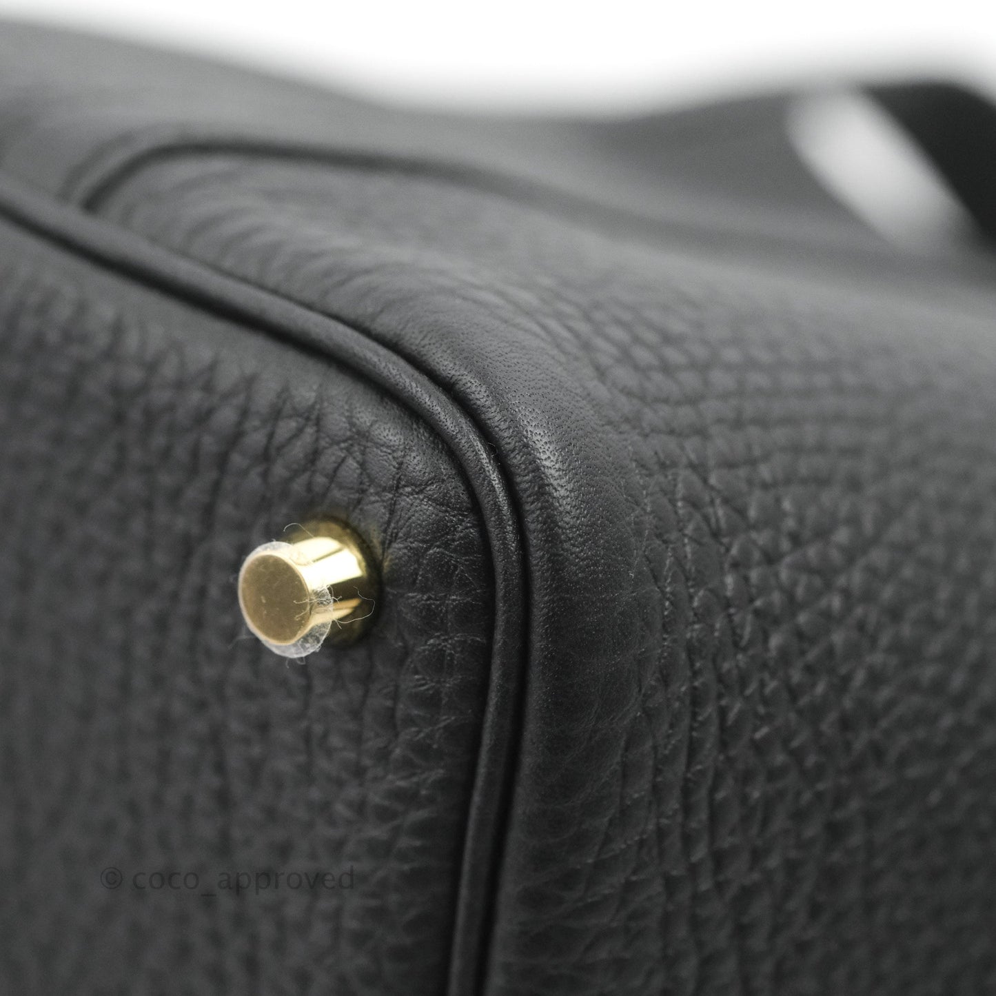 Hermès Picotin Lock 18 Black Clemence Gold Hardware