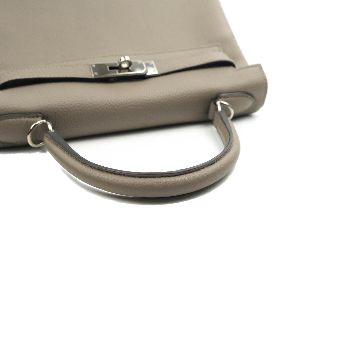 Hermès Kelly 28 Retourne Taurillon Clemence Gris Asphalt M8 Palladium Hardware