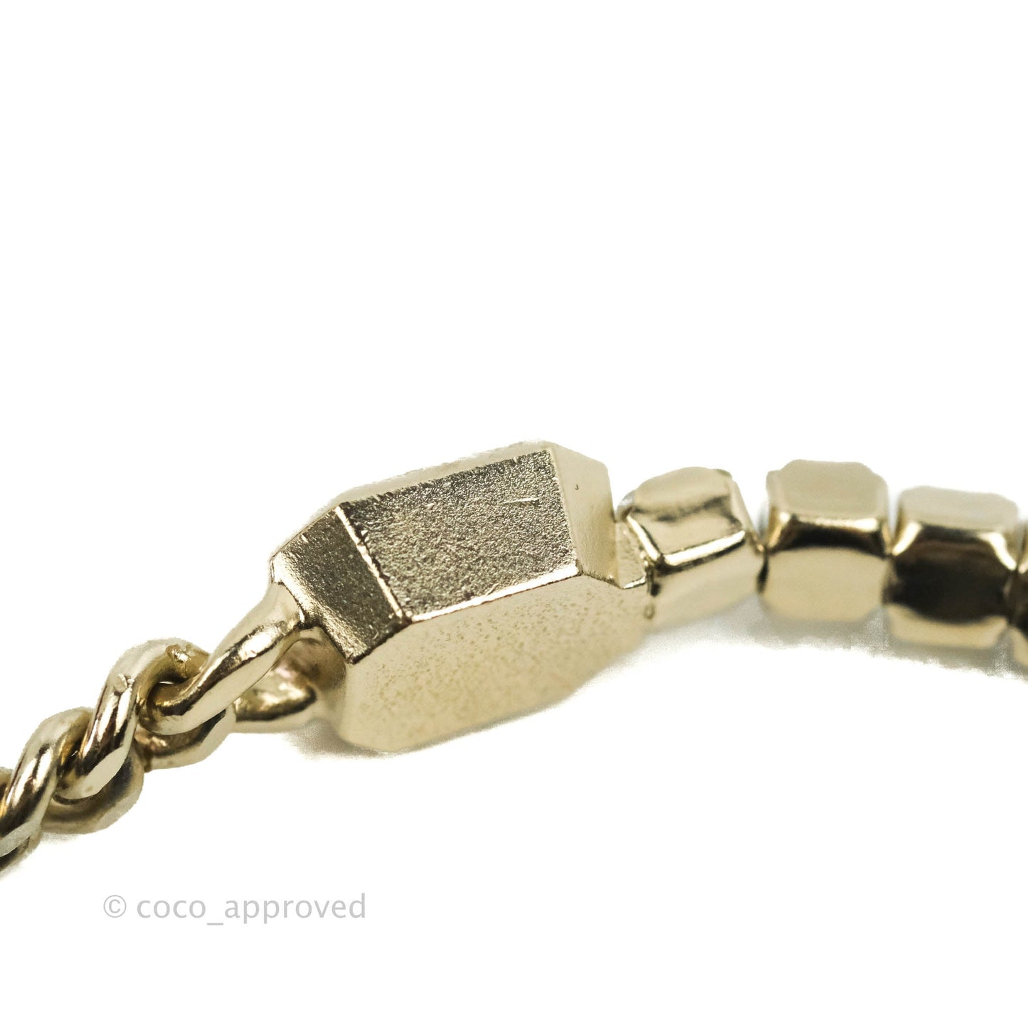 Chanel Crystal CC Gold Chain Choker 22B