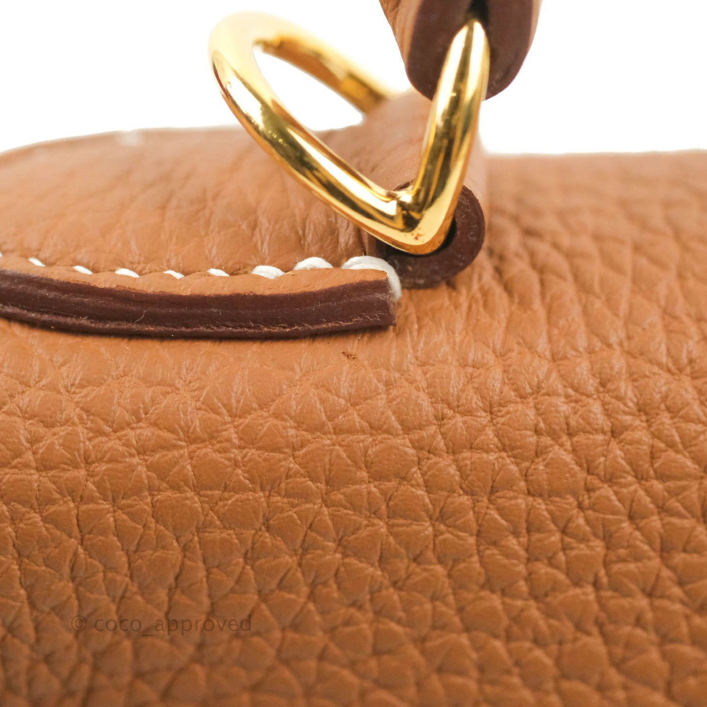 Hermès Retourne Kelly 25 Gold Togo Gold Hardware