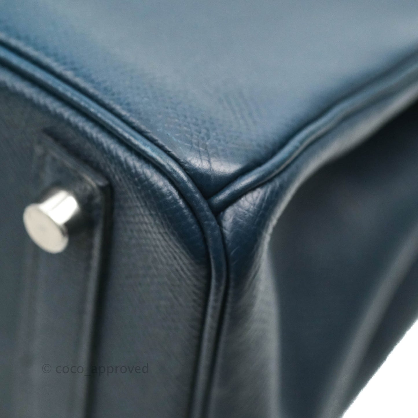 Hermès Birkin 30 Navy Epsom Silver Hardware