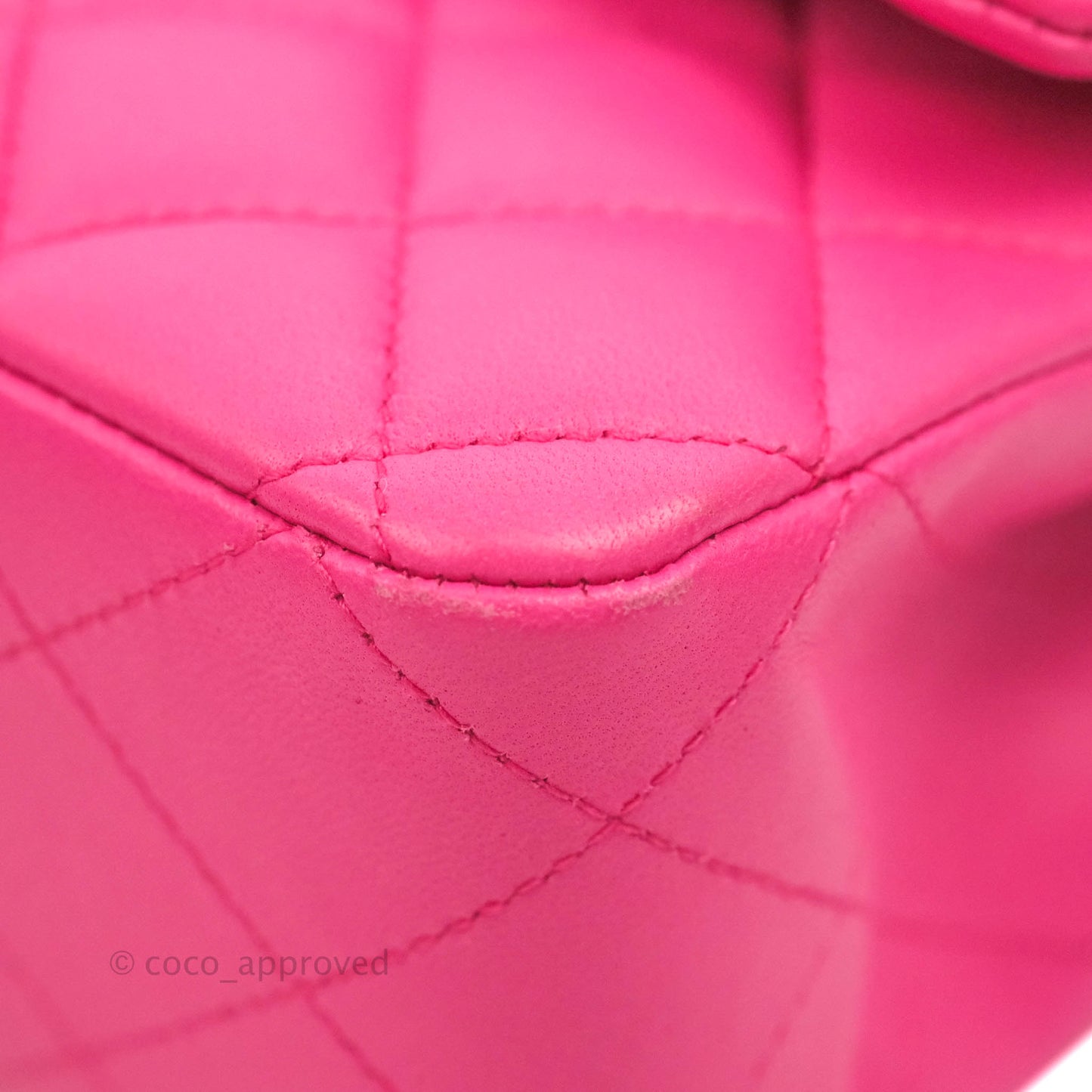 Chanel Classic M/L Medium Flap Quilted Pink Lambskin Gold Hardware
