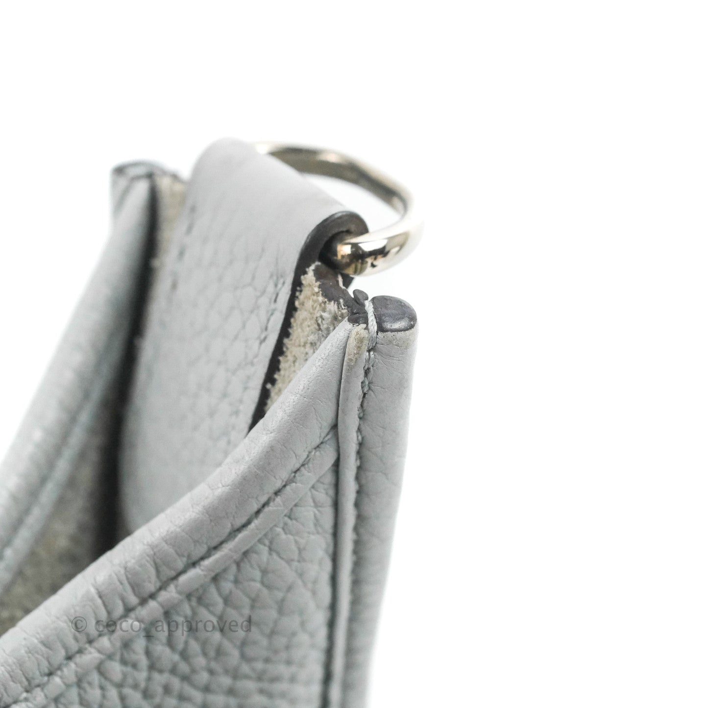 Hermes Evelyne III 29 Bleu Pale Clemence Palladium Hardware