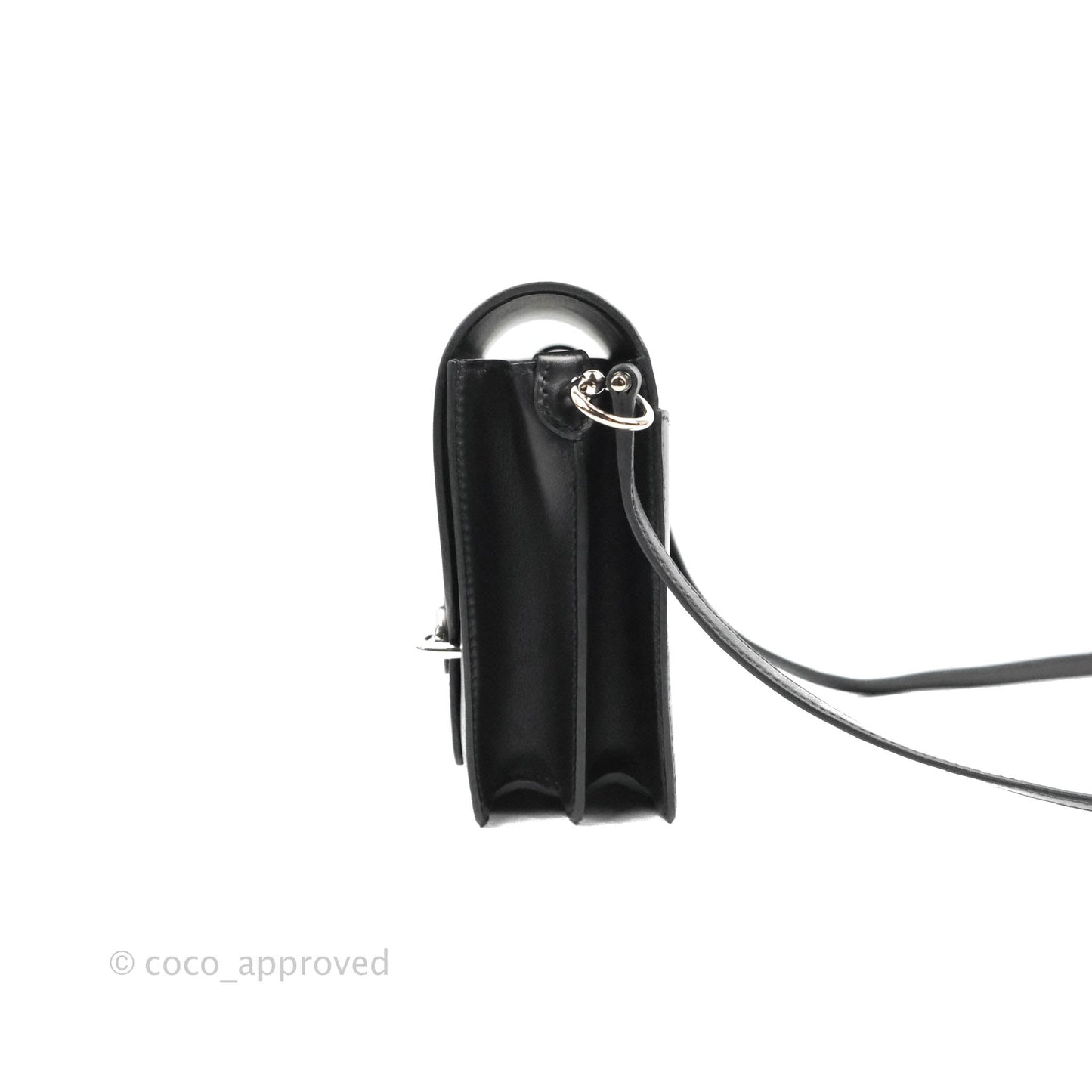 Hermès Roulis Mini 18 Black Swift Palladium Hardware