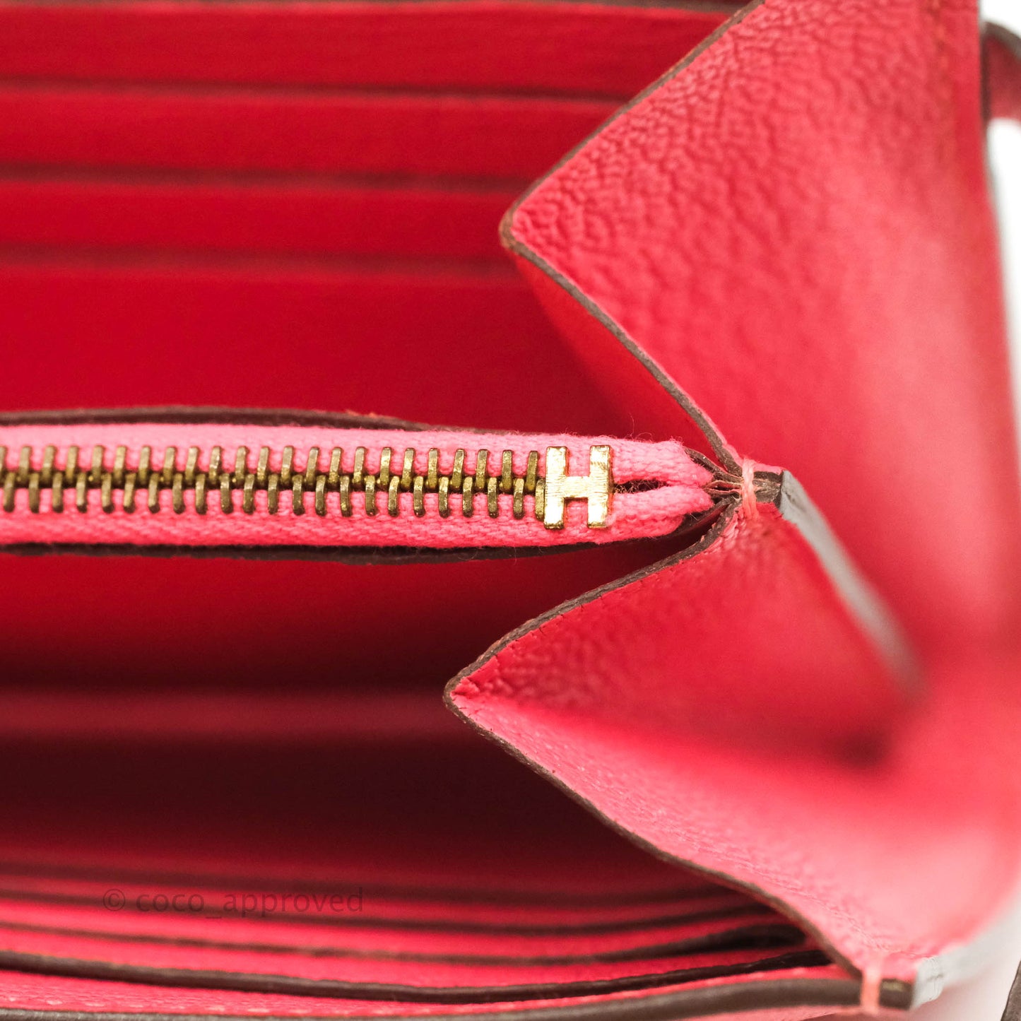 Hermès Kelly Wallet Rose Lipstick Chevre Gold Hardware