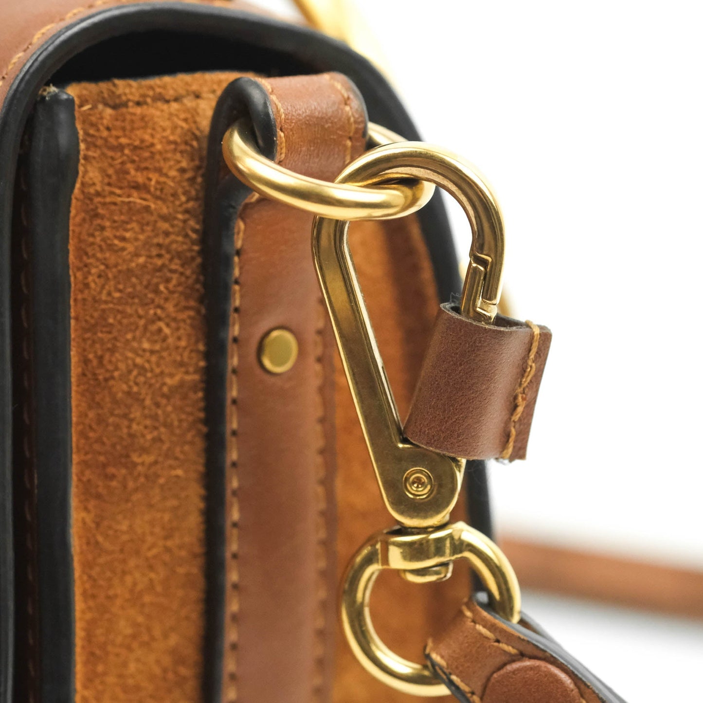 Chloé Nile Crossbody Bag Brown Calfskin