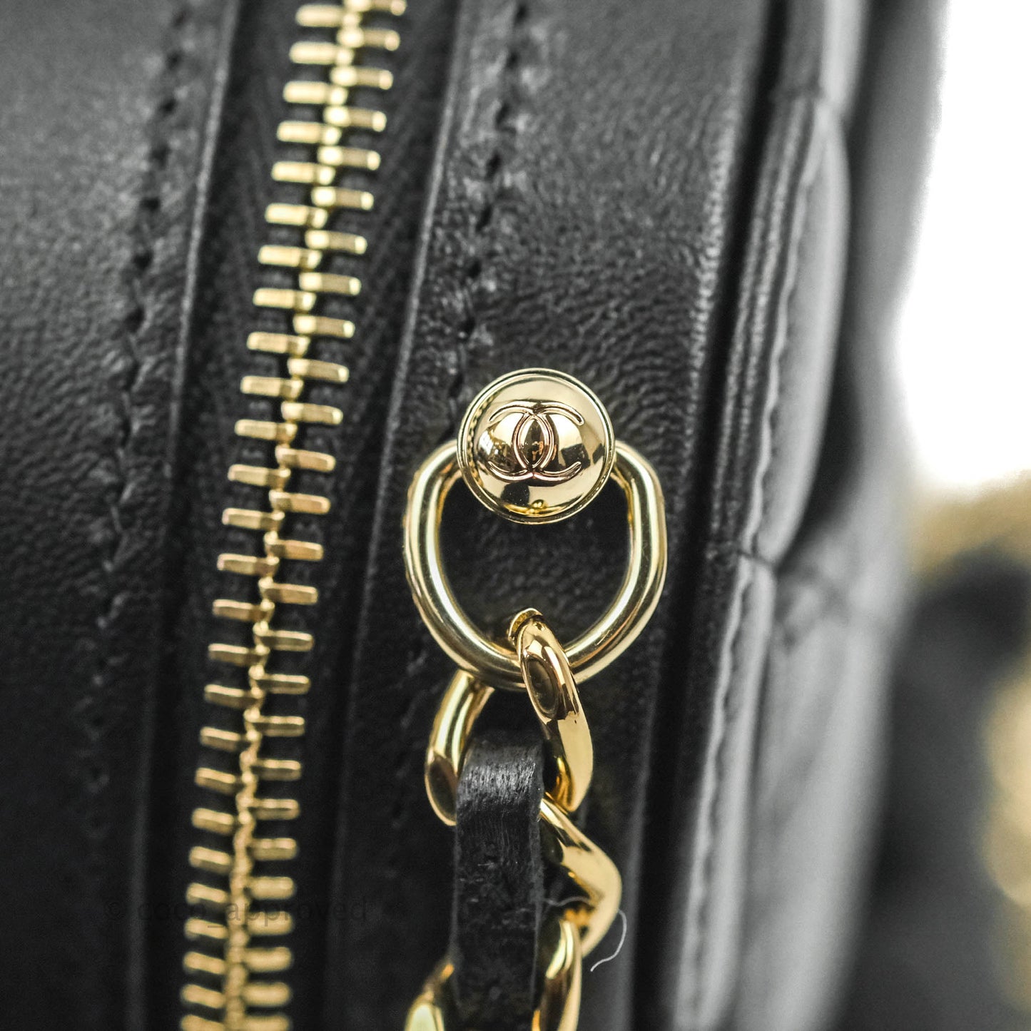 Chanel Small Heart Bag Black Lambskin Gold Hardware 22S