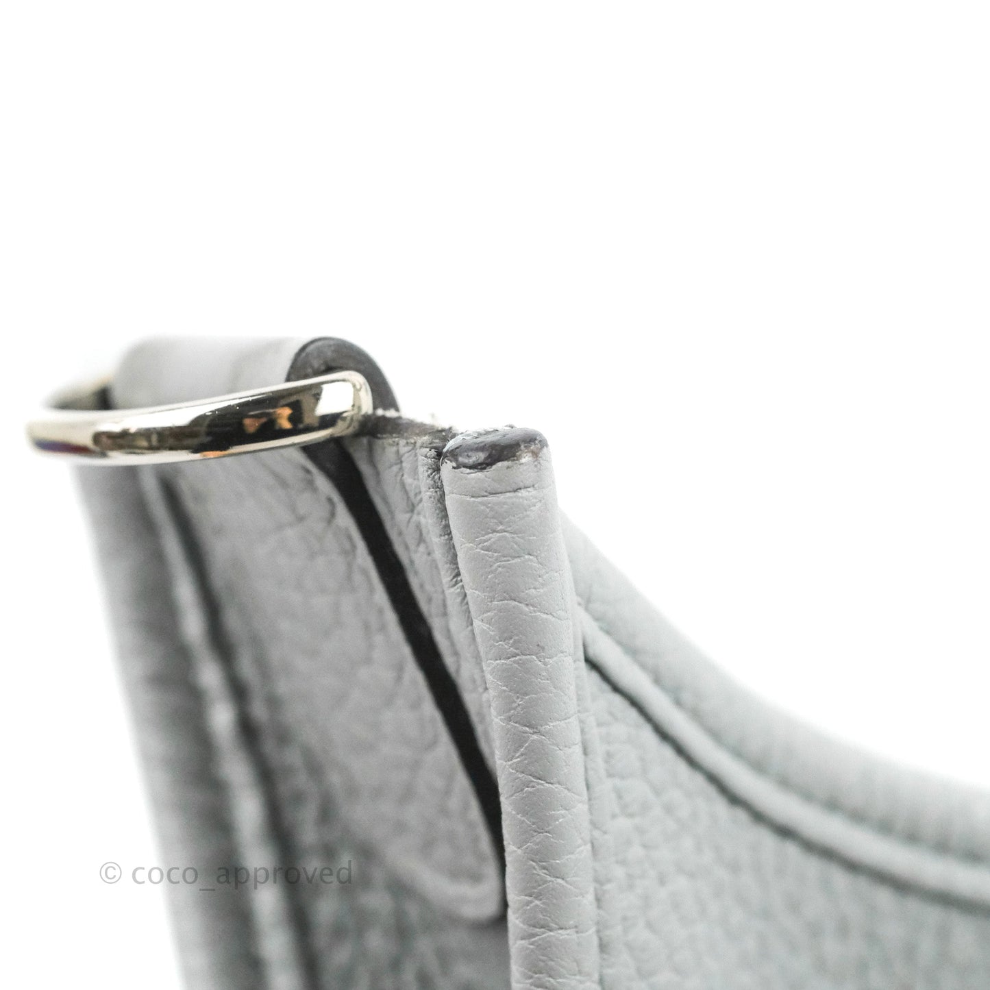 Hermes Evelyne III 29 Bleu Pale Clemence Palladium Hardware