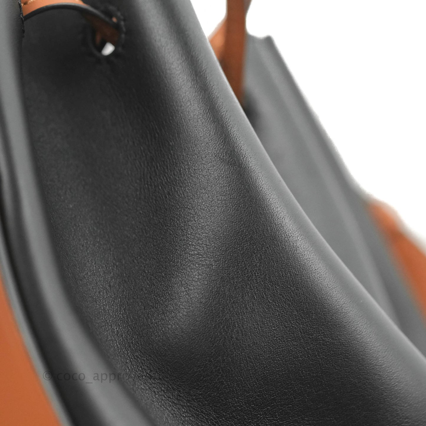 Loewe Small Balloon Bucket Bag Black Tan Calfskin