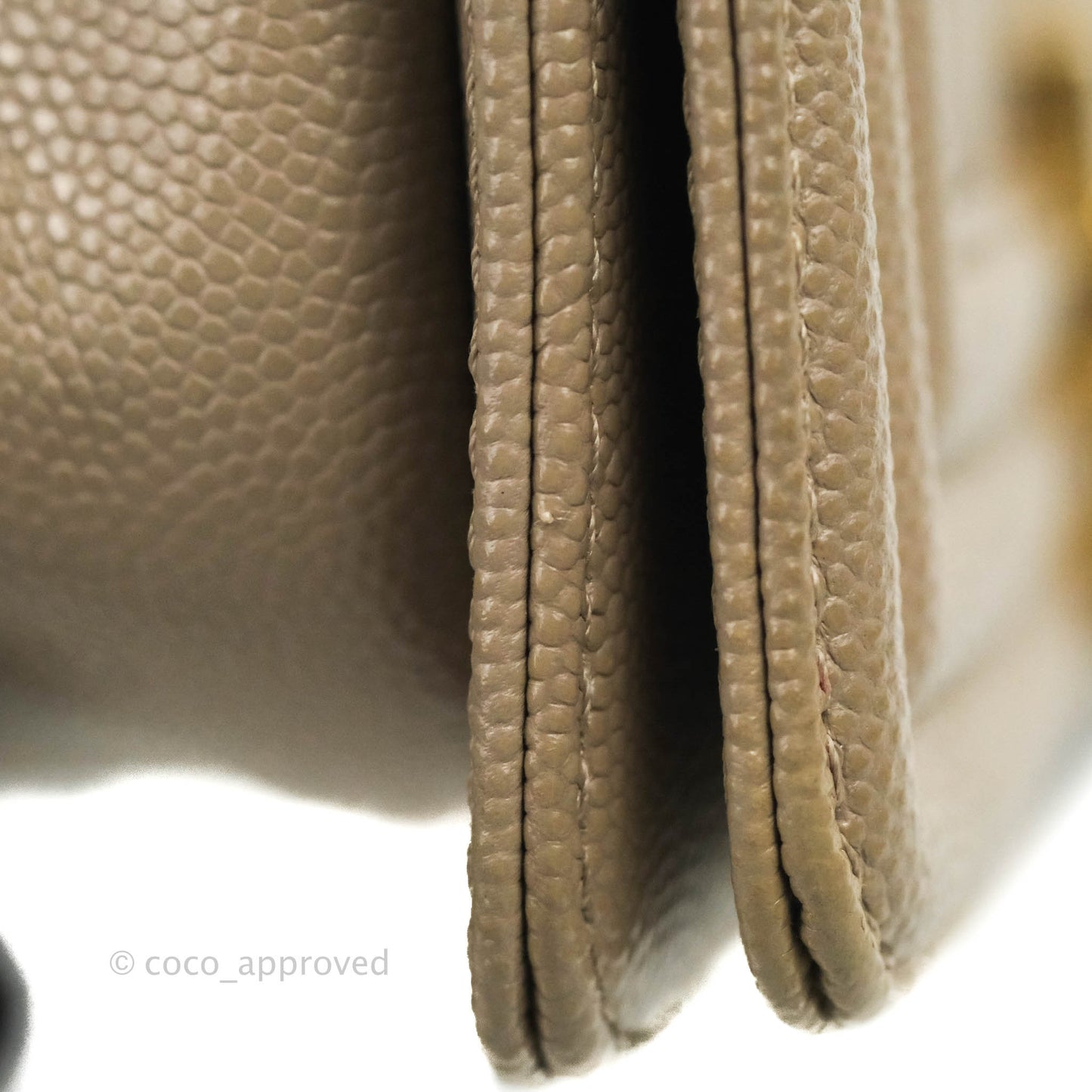 Chanel Quilted Medium Boy Grey Caviar Gold Hardware