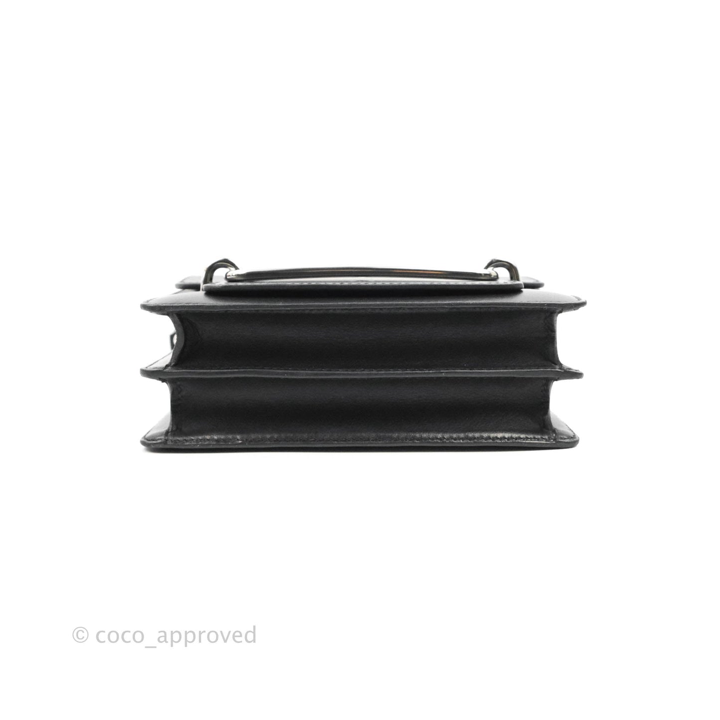 Hermès Roulis Mini 18 Black Swift Palladium Hardware