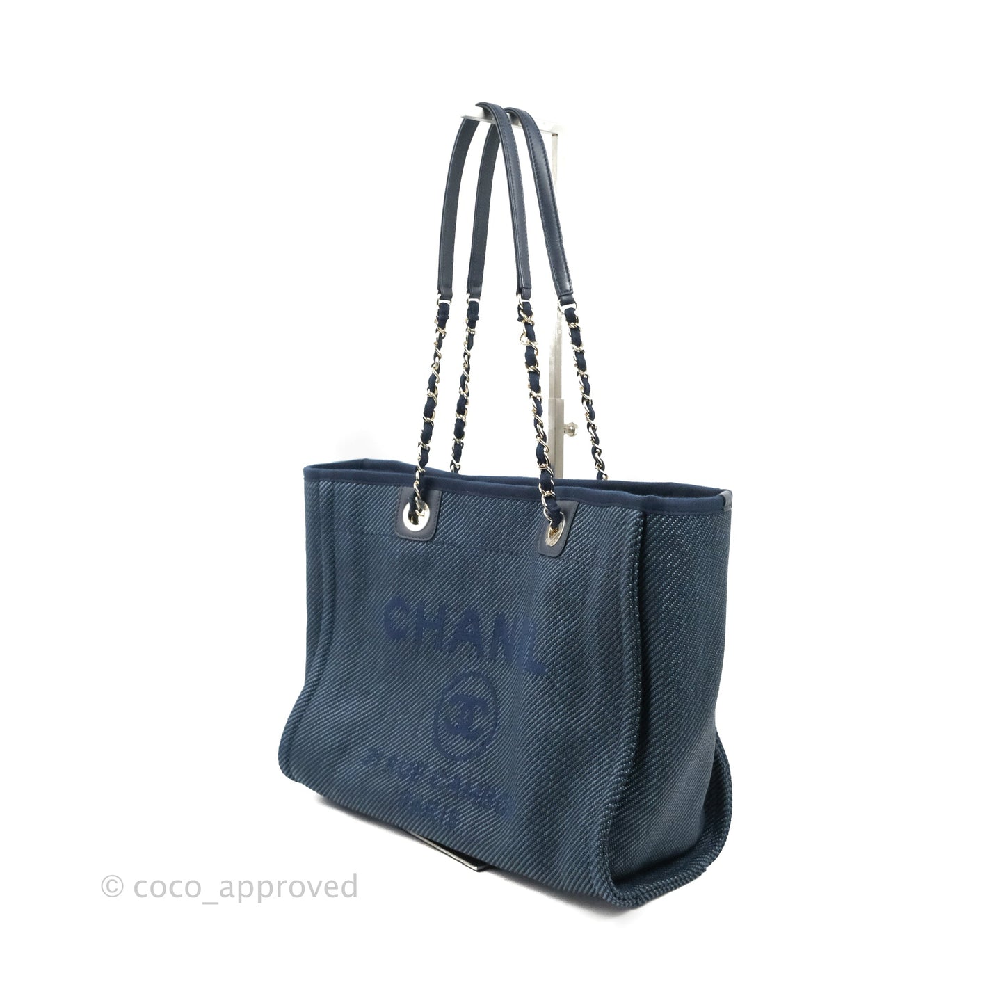 Chanel Canvas Deauville Medium Navy