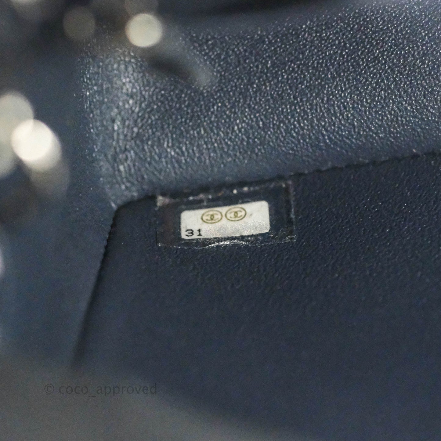 Chanel Mini Rectangular Flap Bag Navy Pink Striped Tweed Silver Hardware