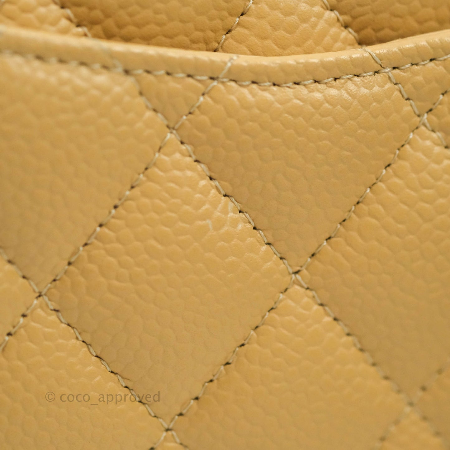 Chanel Small Classic Quilted Flap Beige Caviar Gold Hardware