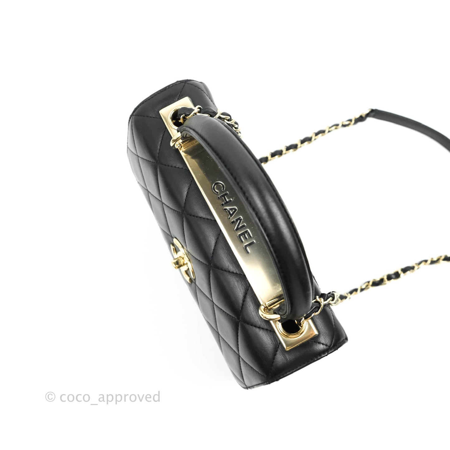 Chanel Trendy CC Small Black Lambskin Gold Hardware