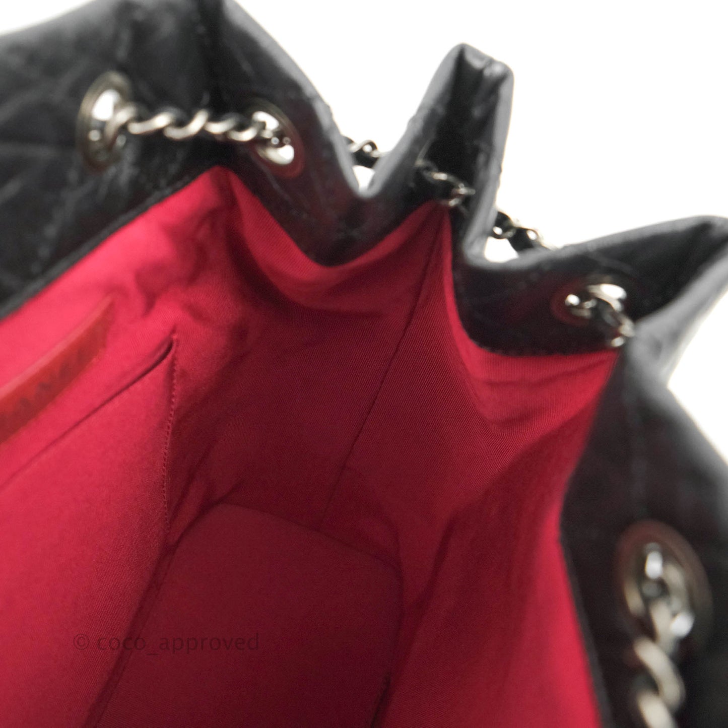 Chanel Small Gabrielle Backpack Black Aged Calfskin
