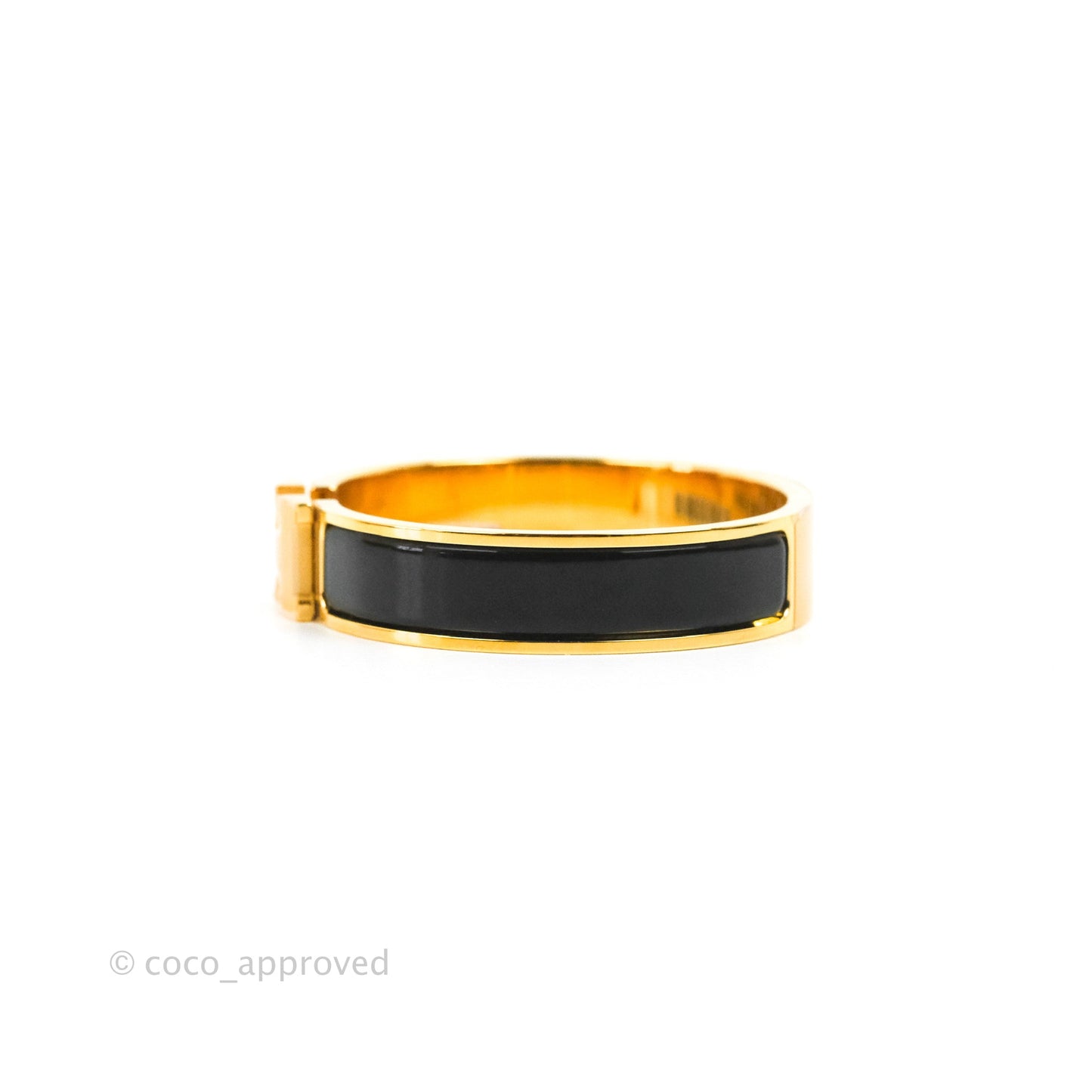 Hermès Clic H Bracelet Black Gold PM